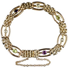 Antique Victorian Suffragette Bracelet, circa 1900 15 Carat Gold
