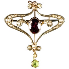 Antique Victorian Suffragette Brooch 9 Carat Gold, circa 1900