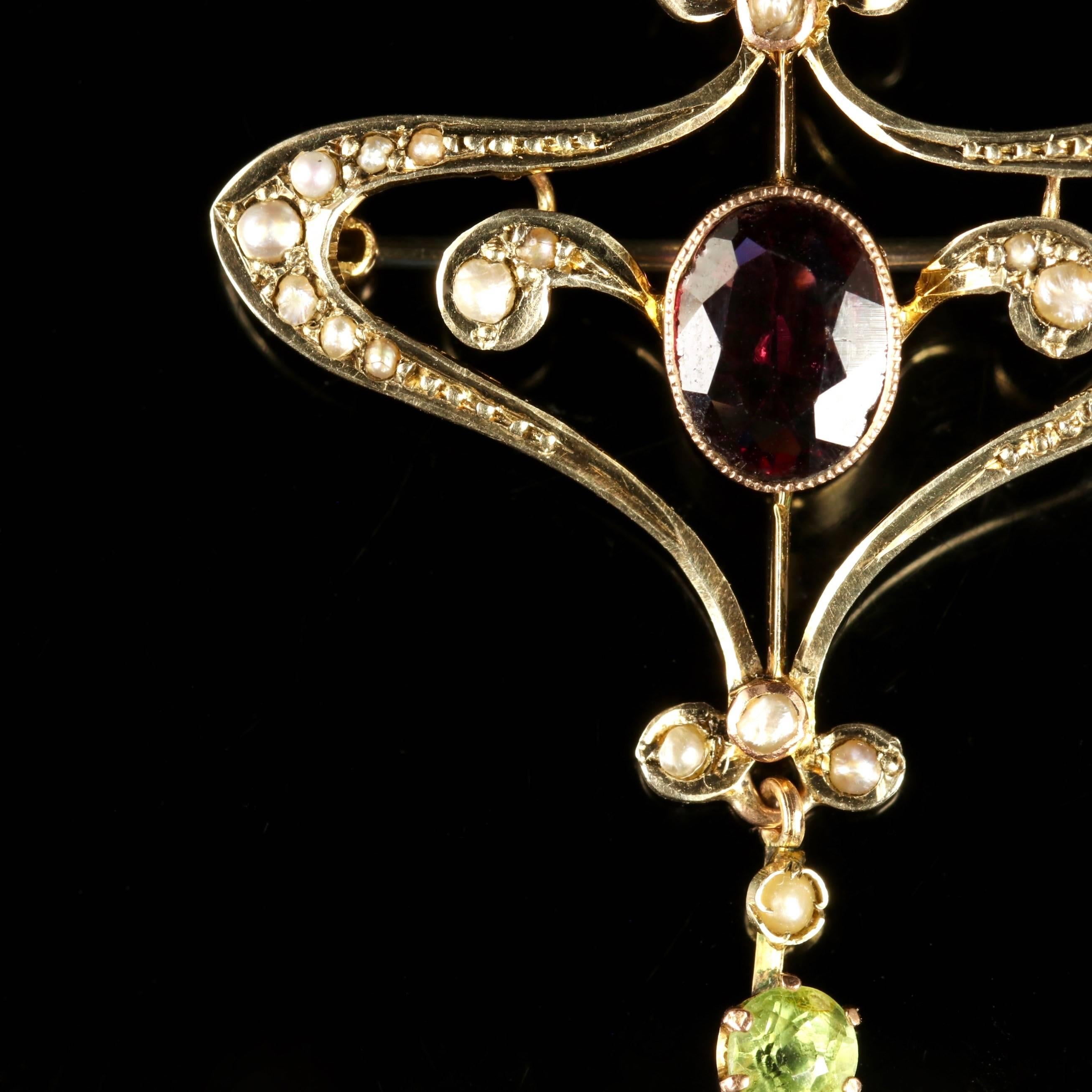 This beautiful antique 9ct Yellow Gold Suffragette Brooch Pendant is Victorian, Circa 1900.

Emmeline Pankhurst was the leader of the British Suffragette movement in the 19th century and through her efforts won the right for women to