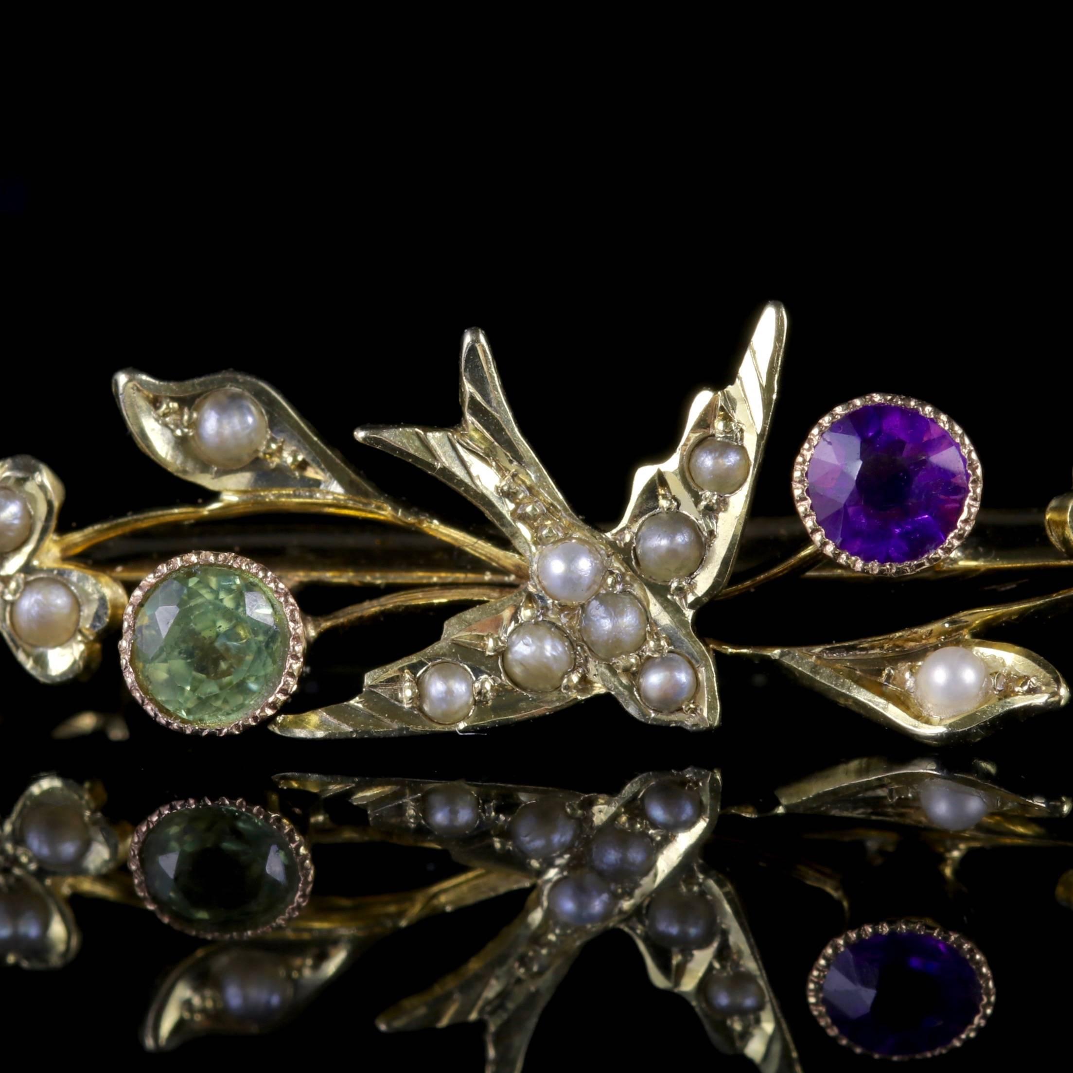 To read more please click continue reading below-

This lovely antique Victorian Swallow brooch was made representing the Suffragette movement, Circa 1900. 

Suffragettes liked to be depicted as feminine, their jewellery popularly consisted of