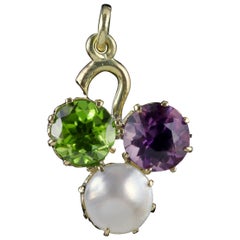 Antique Victorian Suffragette Pendant 15 Carat Gold Shamrock, circa 1900