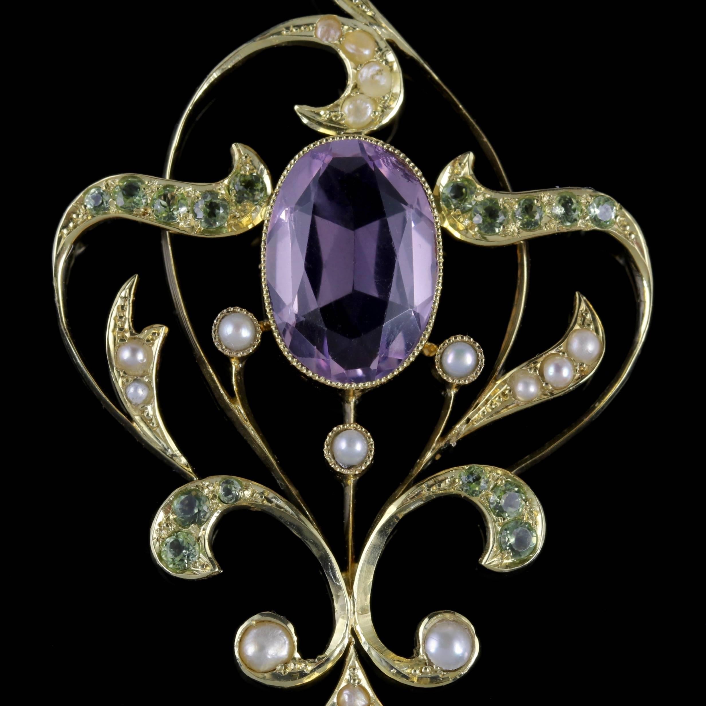 To read more please click continue reading below-

This stunning large antique Victorian pendant was made representing the Suffragette movement, Circa 1900.

Suffragettes liked to be depicted as feminine, their jewellery popularly consisted of