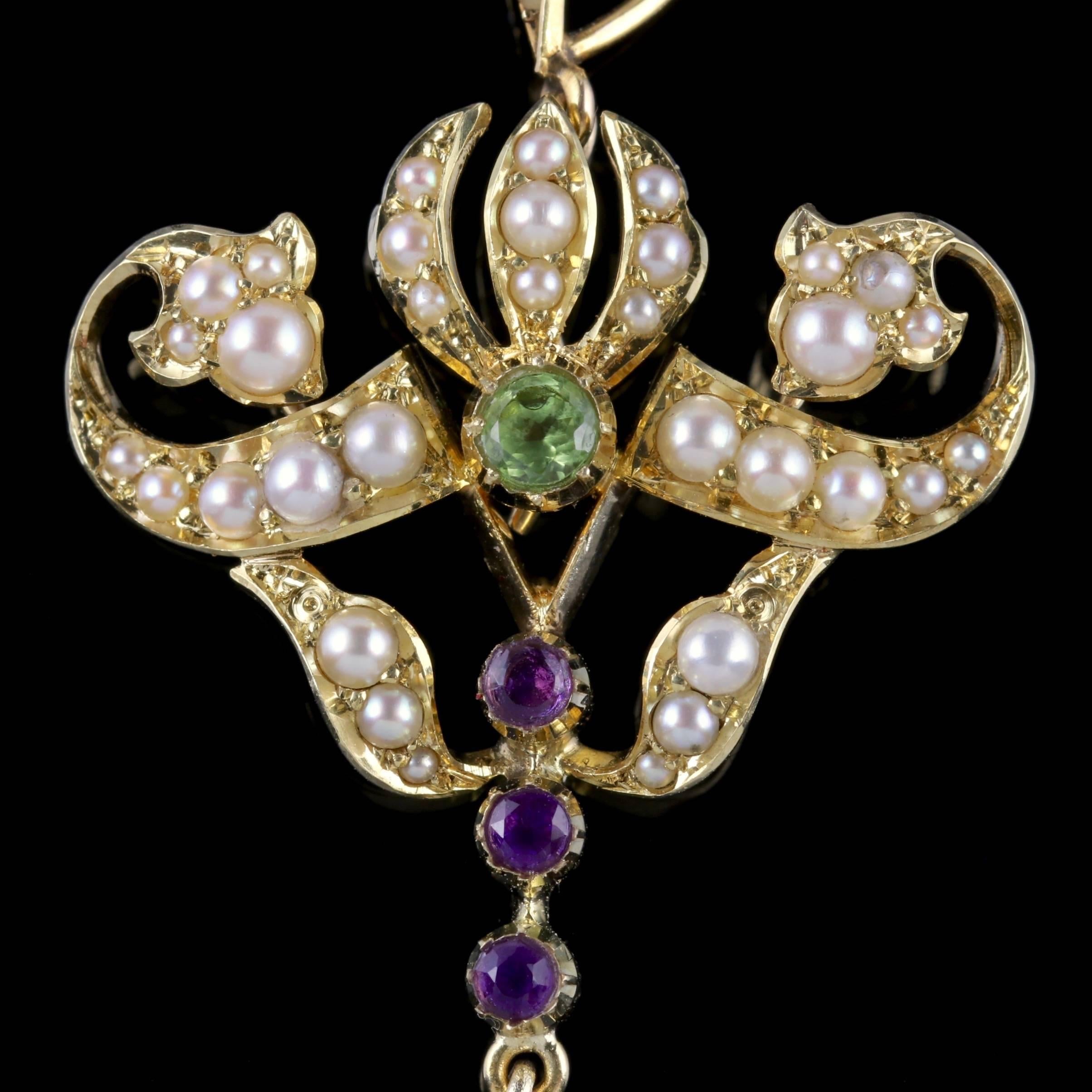 To read more please click continue reading below-

This stunning antique 15ct Gold Victorian pendant was made representing the Suffragette movement, Circa 1900. 

Suffragettes liked to be depicted as feminine, their jewellery popularly consisted of