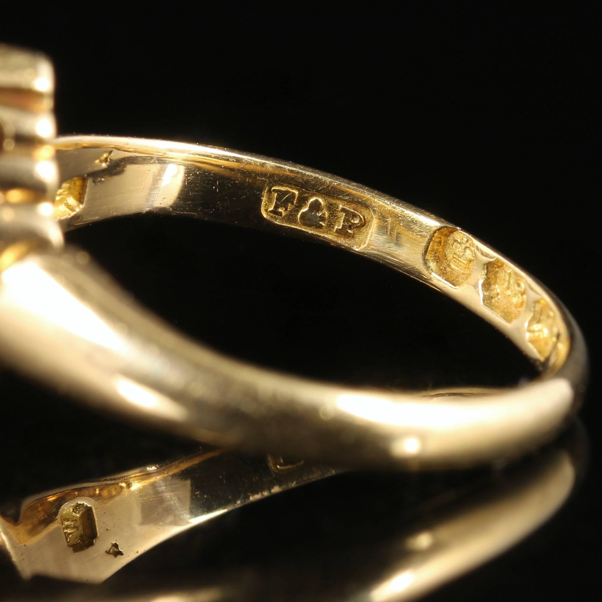 Antique Victorian Suffragette Ring 18 Carat Gold, circa 1900 2