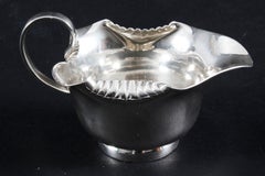 Antiguo juego victoriano de azúcar y nata con bandeja para servir, Siglo XIX