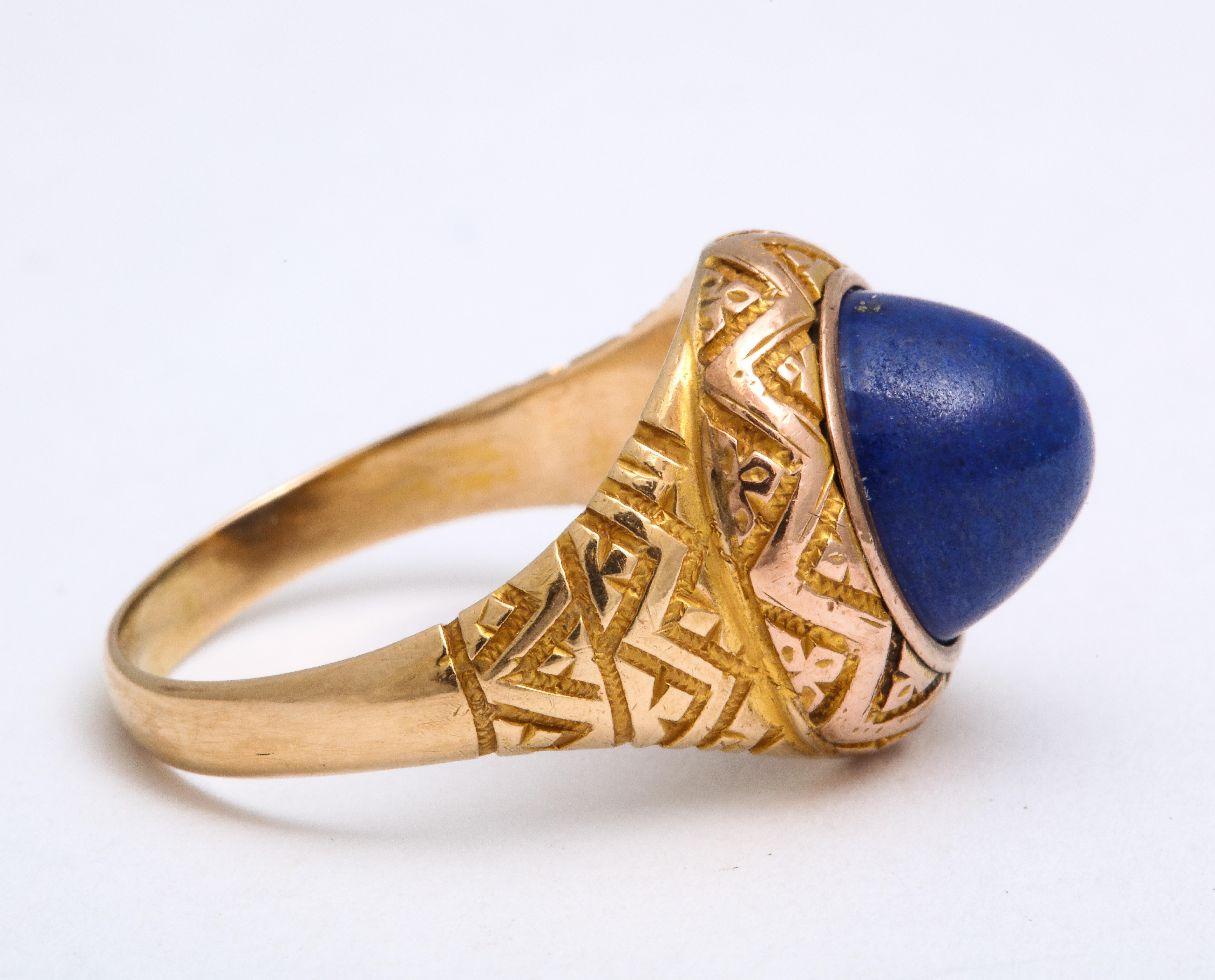 antique lapis lazuli ring
