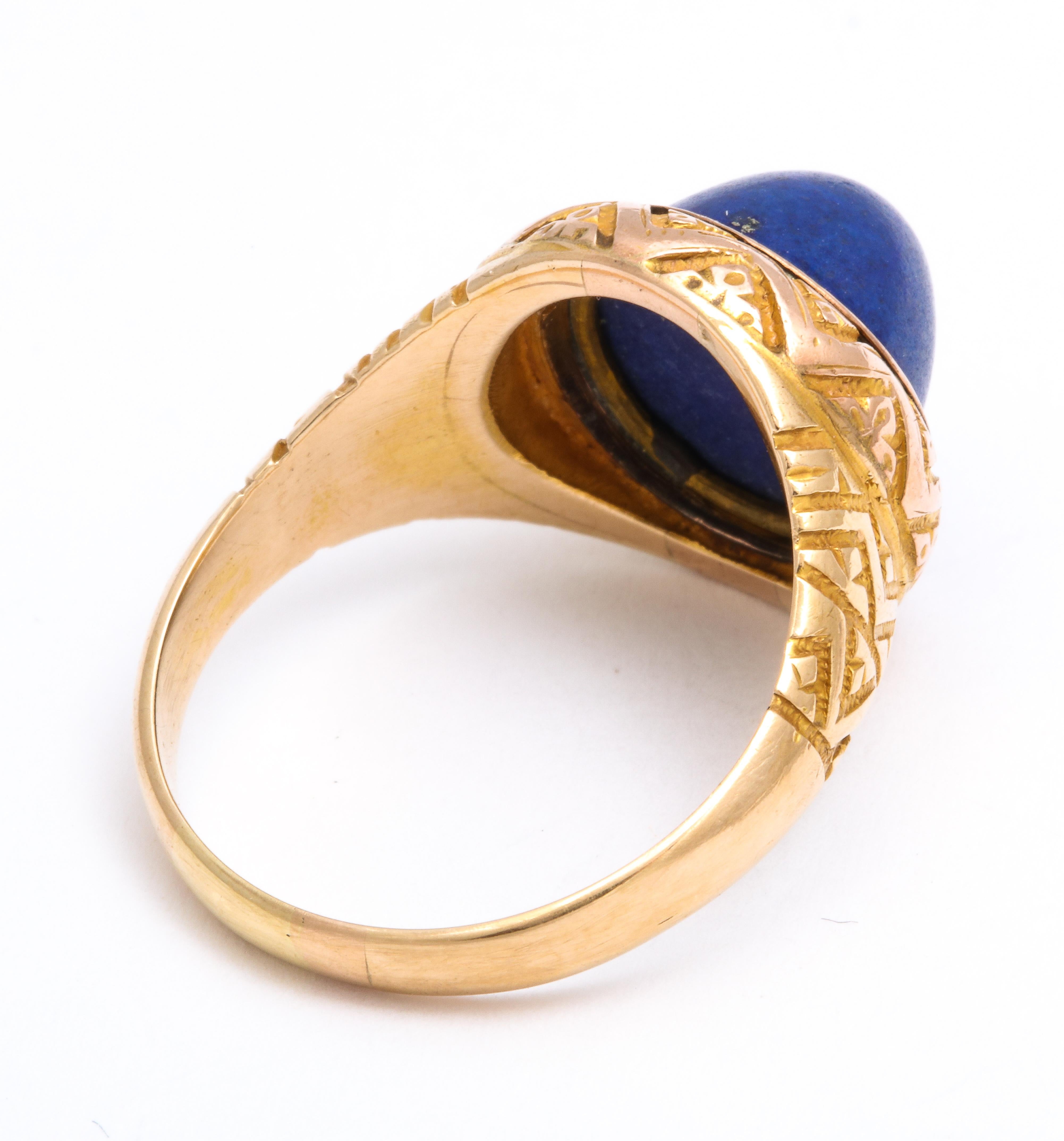 victorian lapis lazuli ring