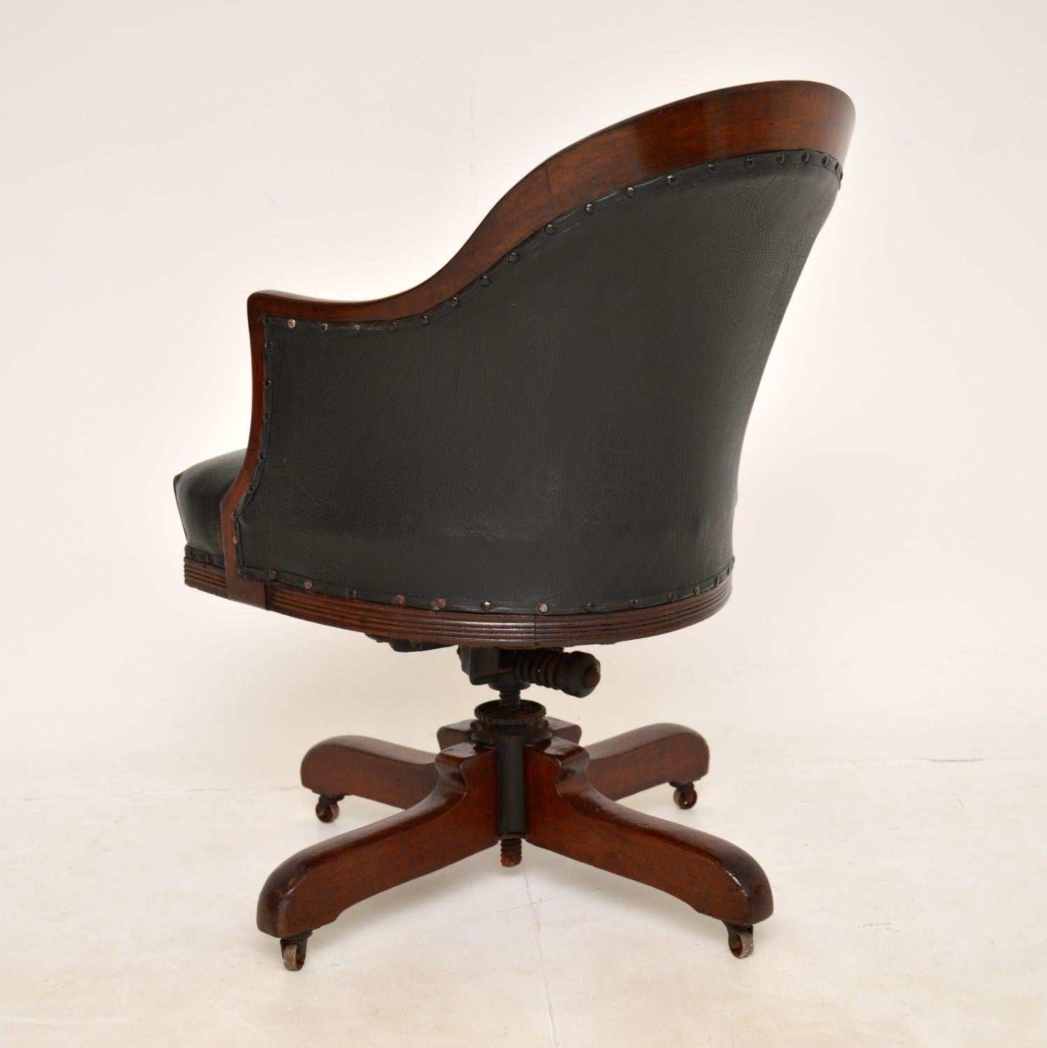 Antique Victorian Swivel Desk Chair 4