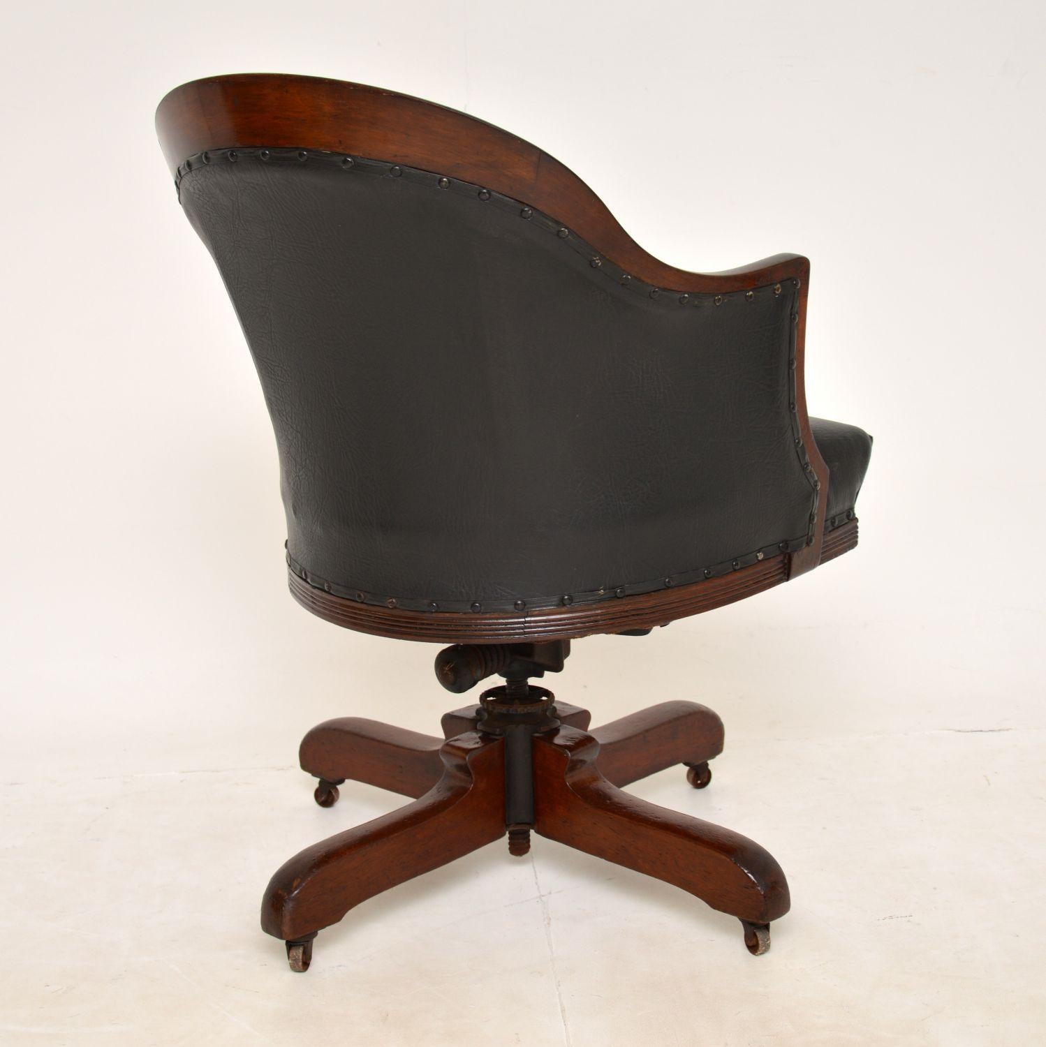 Antique Victorian Swivel Desk Chair 5