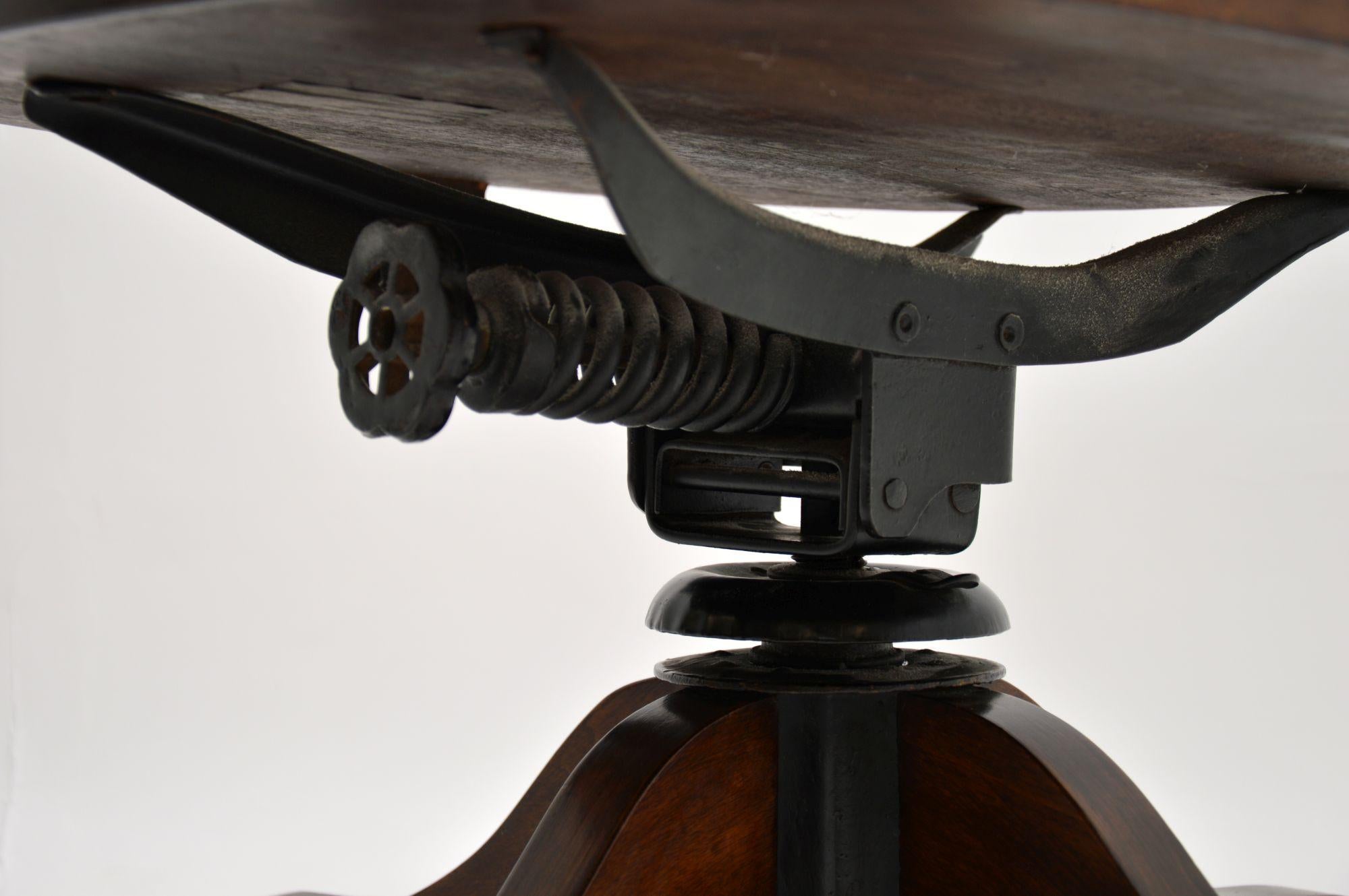 19th Century Antique Victorian Swivel Desk Chair