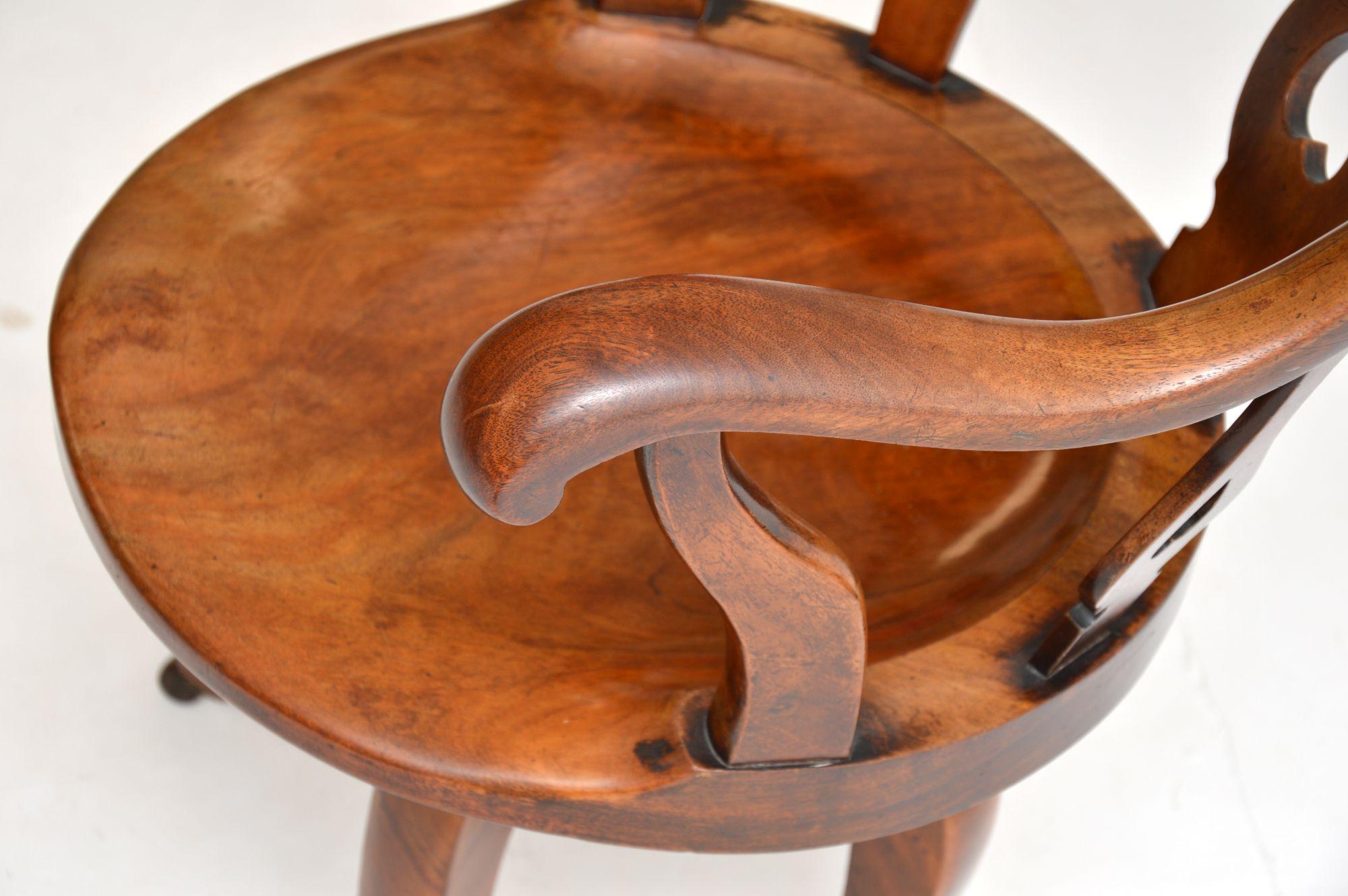 Antique Victorian Swivel Desk Chair 3