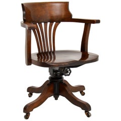 Antique Victorian Swivel Desk Chair