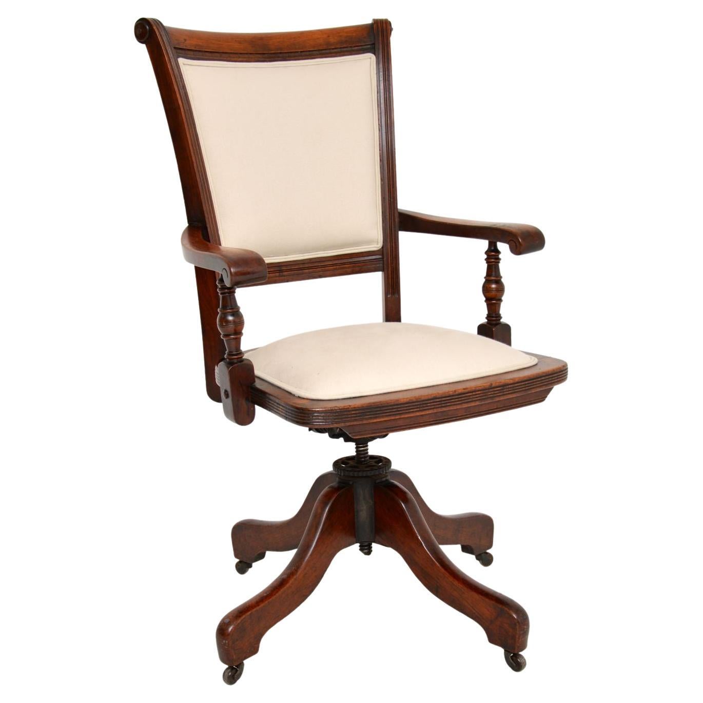 Antique Victorian Swivel Desk Chair