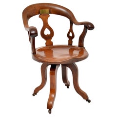 Antique Victorian Swivel Desk Chair