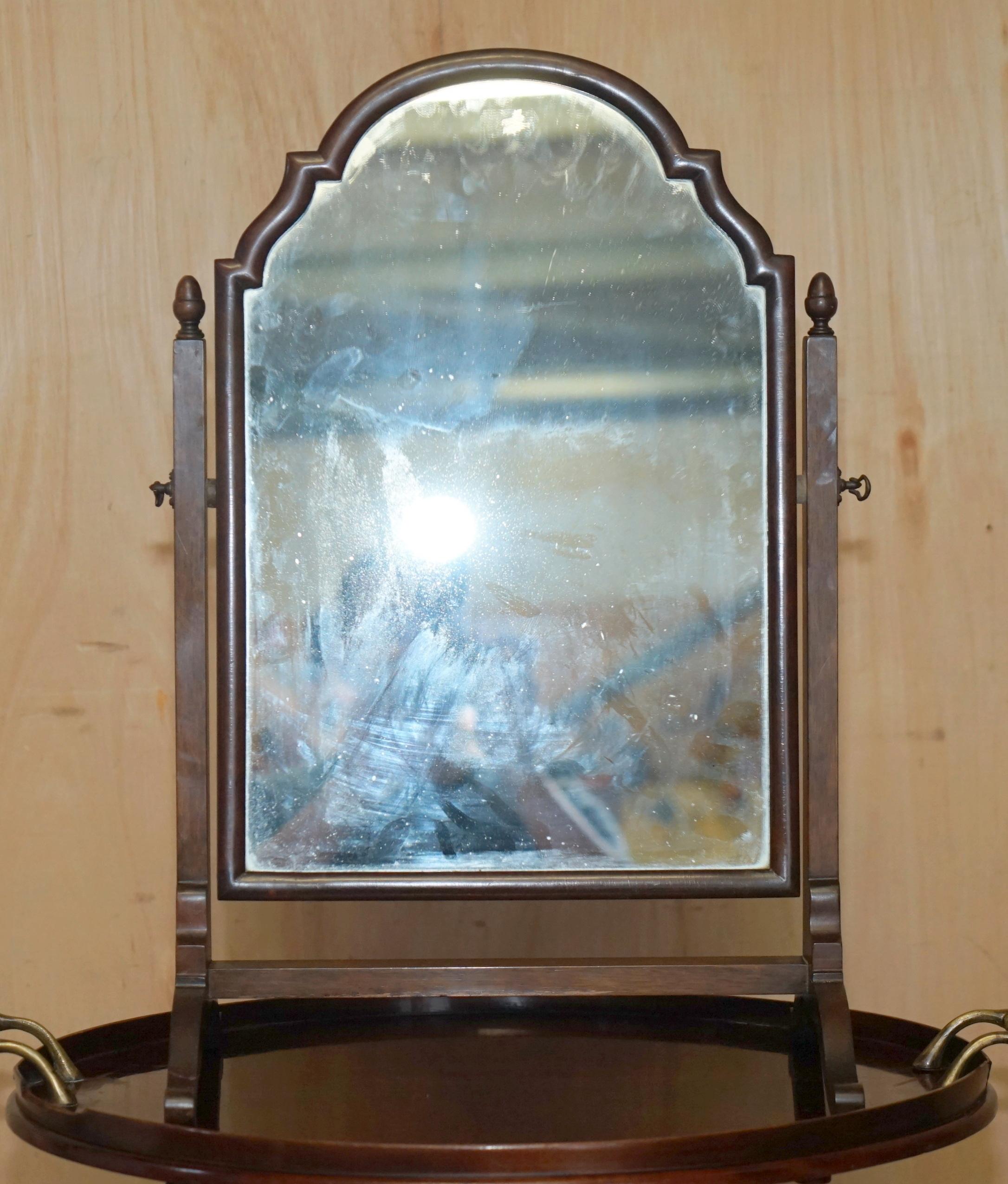 Royal House Antiques

Royal House Antiques is delighted to offer for sale this Original Circa 1880 Victorian Mahogany with original plate glass, table top Cheval mirror

Please note the delivery fee listed is just a guide, it covers within the M25