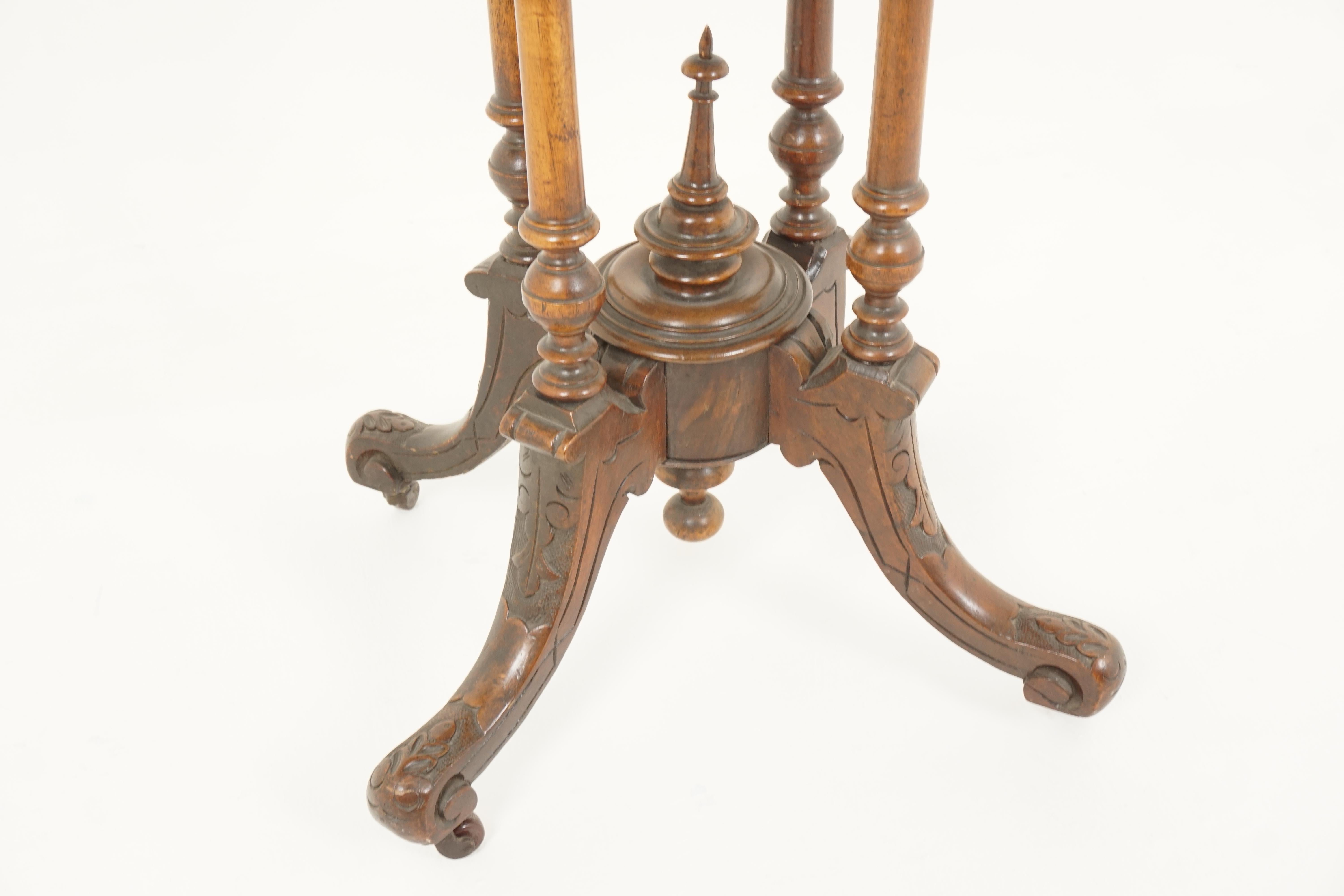 Late 19th Century Antique Victorian Table, Walnut Oval Center Table, Scotland, 1870, H580
