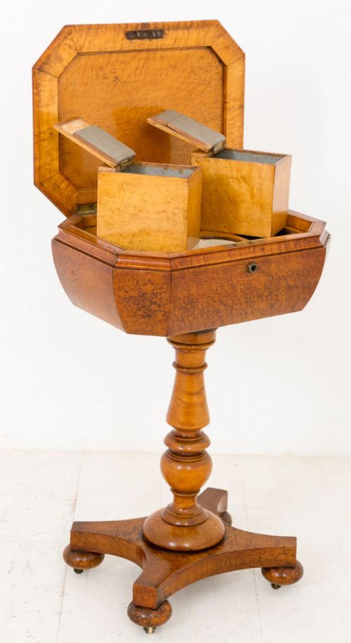Ancienne théière victorienne - Ronce de noyer 1860 en vente 1