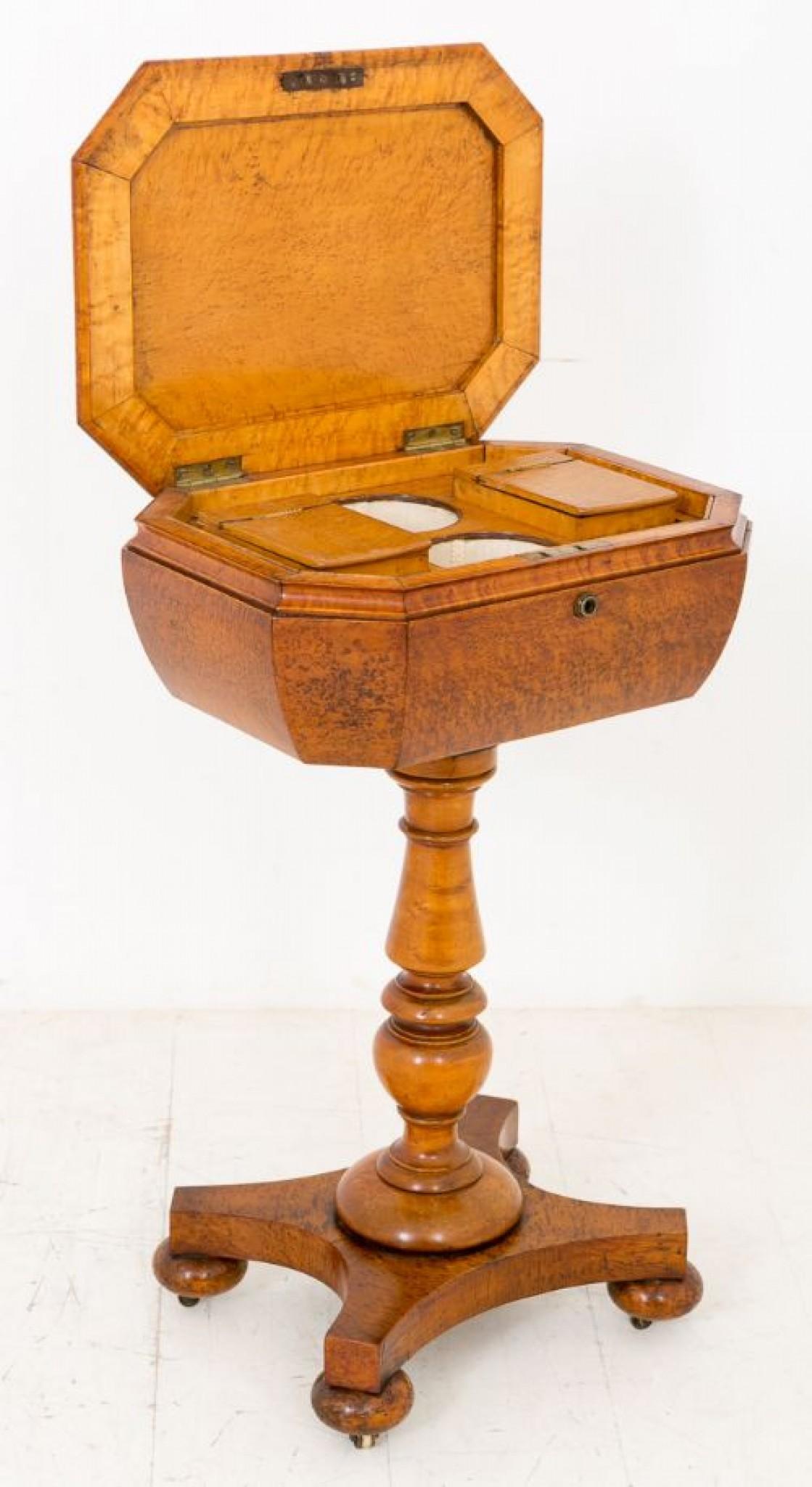 Ancienne théière victorienne - Ronce de noyer 1860 en vente 2