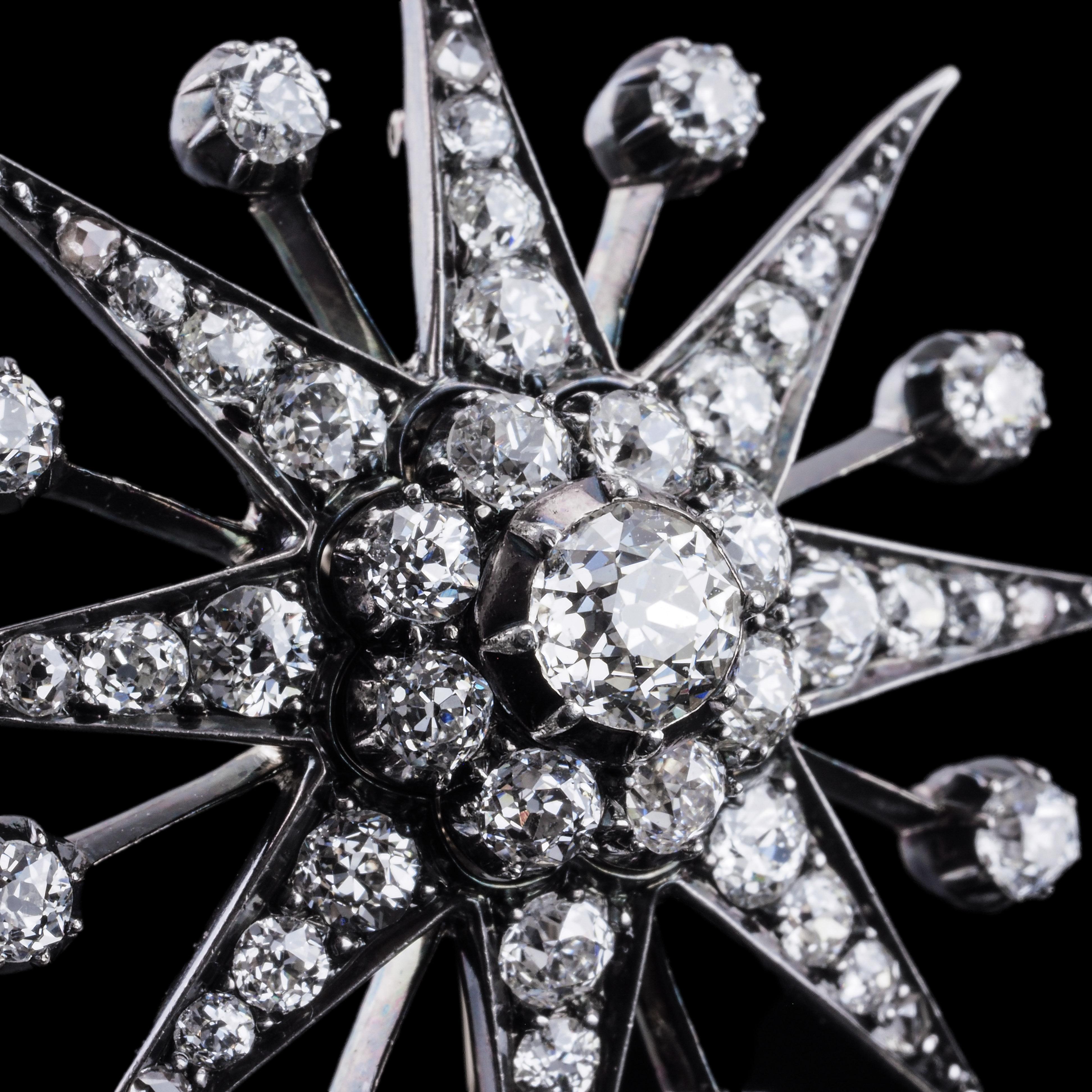 Antique Victorian Tiara with Diamond Star - c.1890 For Sale 12