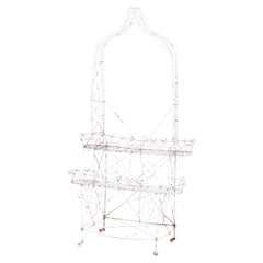 Antique Victorian Tiered Wire Plant Stand, Circa 1890