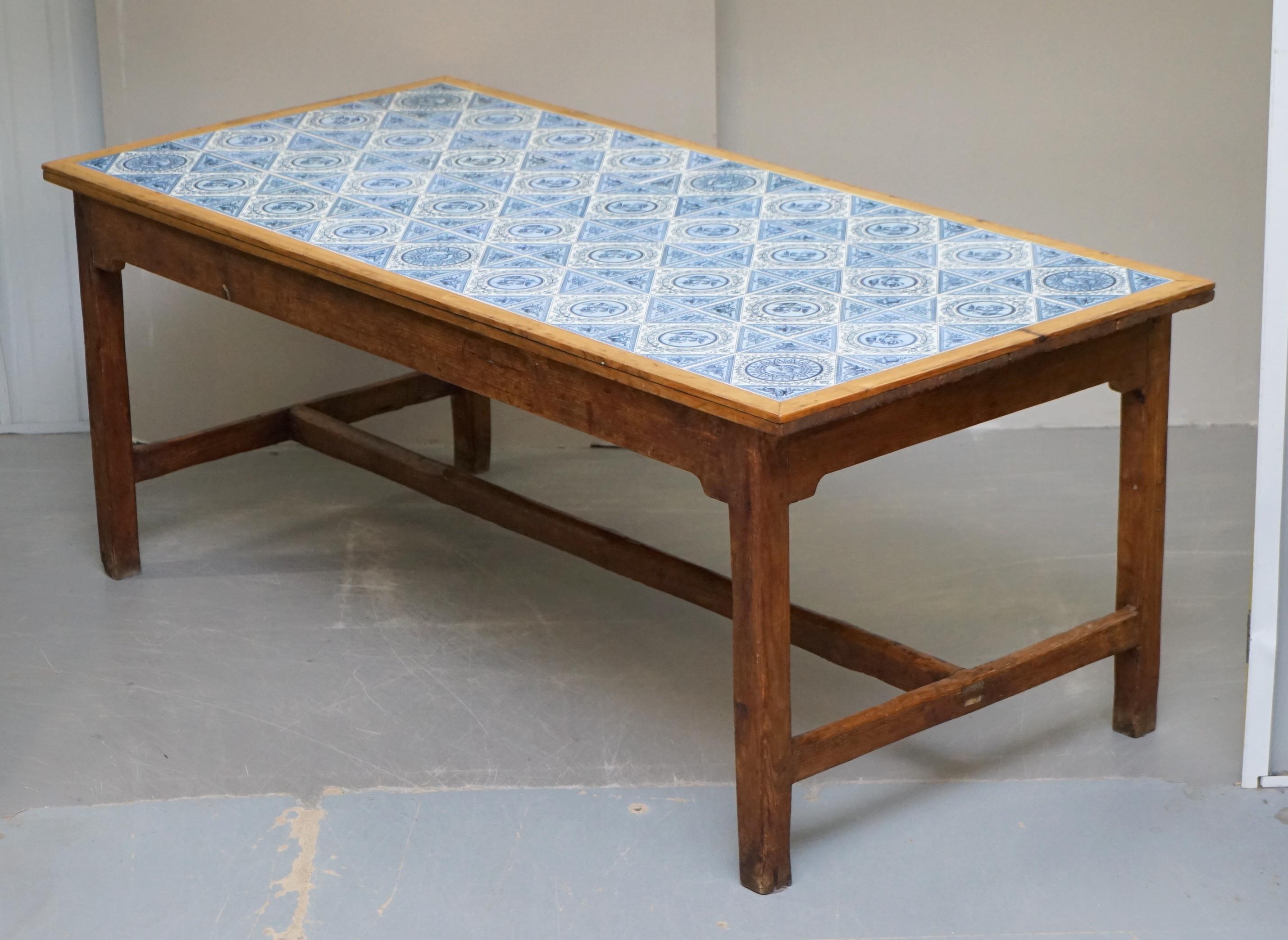 tiled dining table