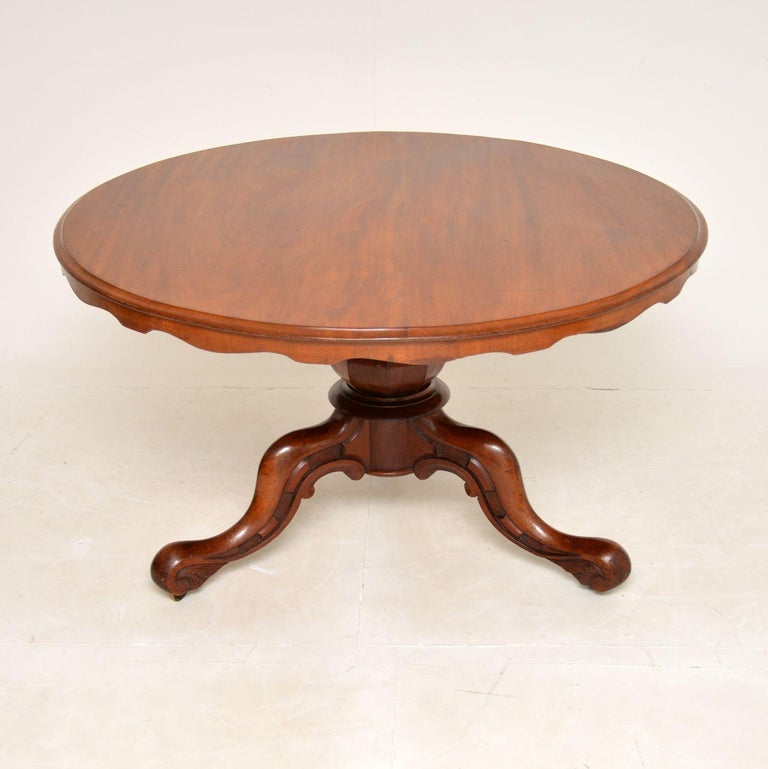 Antique Victorian Tilt Top Dining Table For Sale at 1stDibs