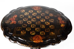 Antique Victorian Tilt-Top Game Table
