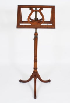 Antique Victorian Tripod Music Stand 19th Century