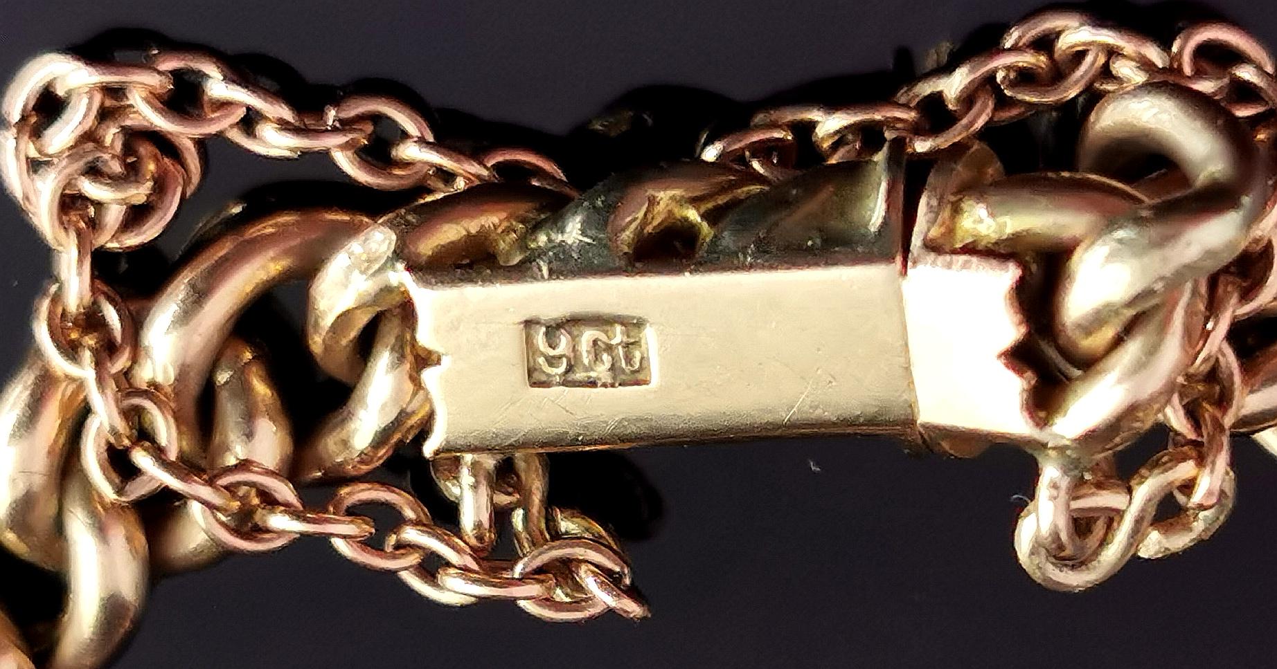 Antique Victorian Turquoise and Pearl Bracelet, 9k Gold 6