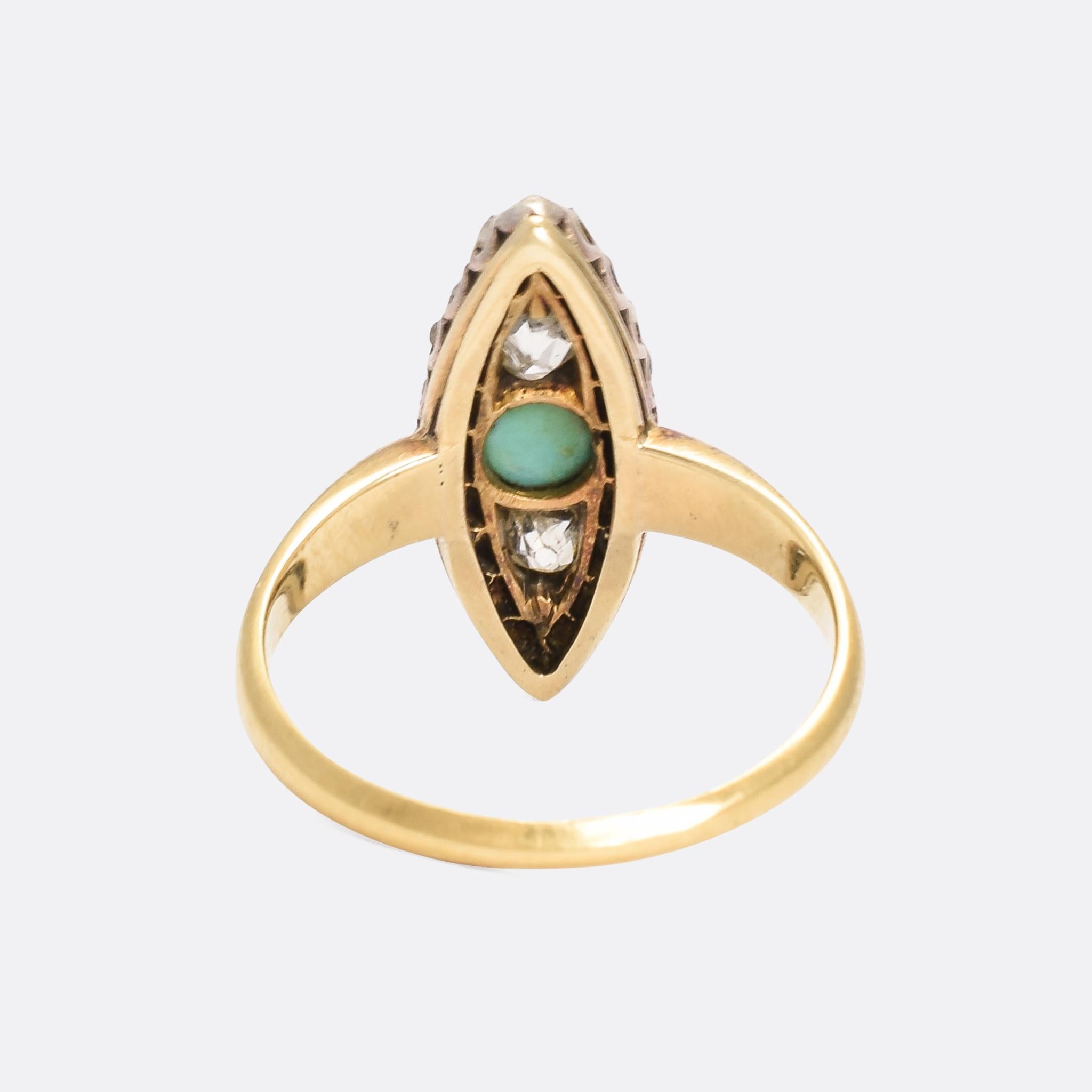 turquoise marquise ring