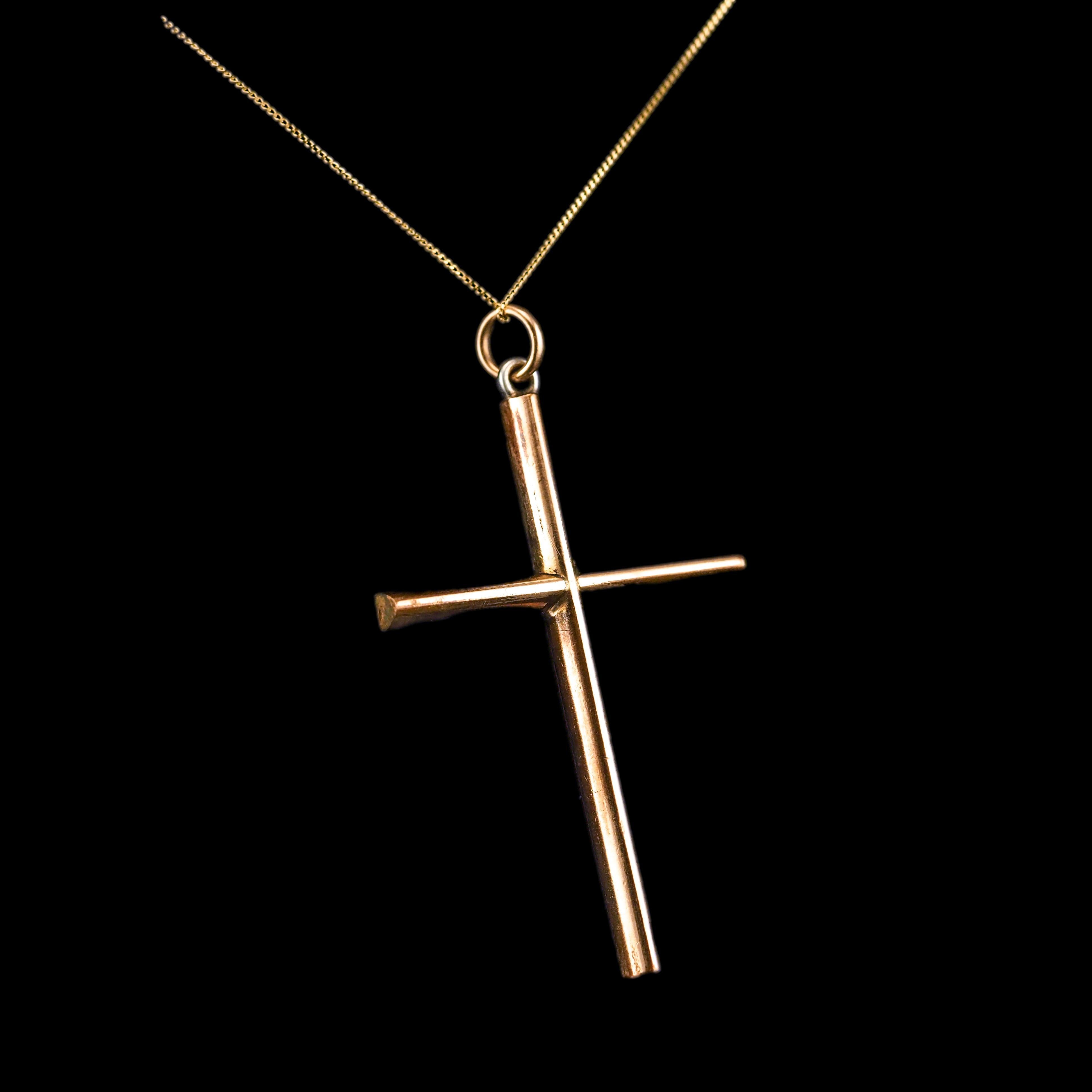 Antica collana vittoriana con ciondolo a forma di croce in turchese e perle in oro 9K - c.1890 in vendita 2