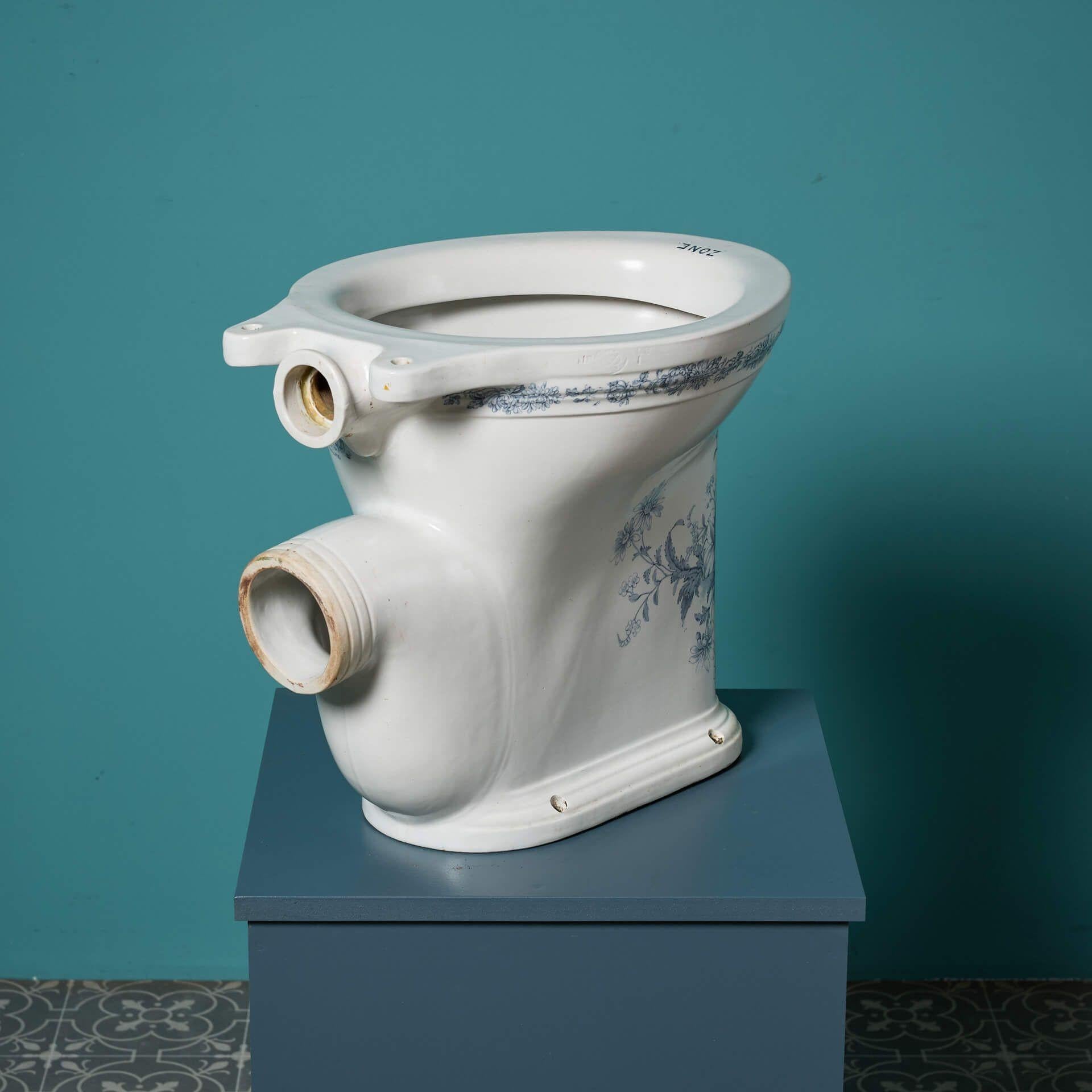Antique toilette victorienne Twyford Hanley à motifs avec plateau P État moyen - En vente à Wormelow, Herefordshire