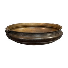 Antique Victorian Urli, Indian, Bronze, Temple Bowl, 19th Century, circa 1850