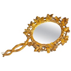 Antique Victorian Vanity Mirror, Black Forest, circa 1900