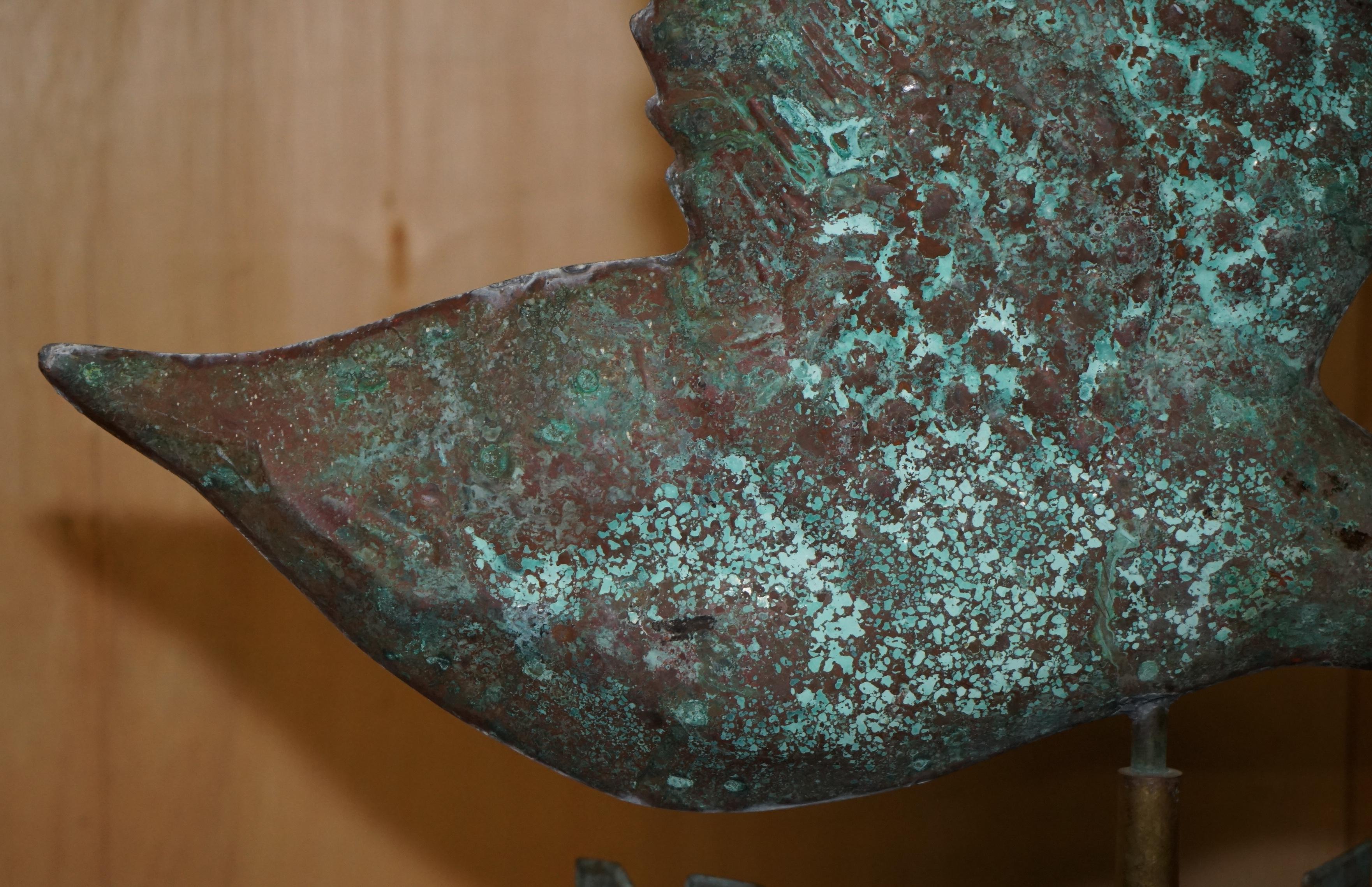 ANTICA VENTOLA VERDIGRIS VERDE OCA CANADESE RAME CIRCA 1880 In condizioni buone a West Sussex, Pulborough