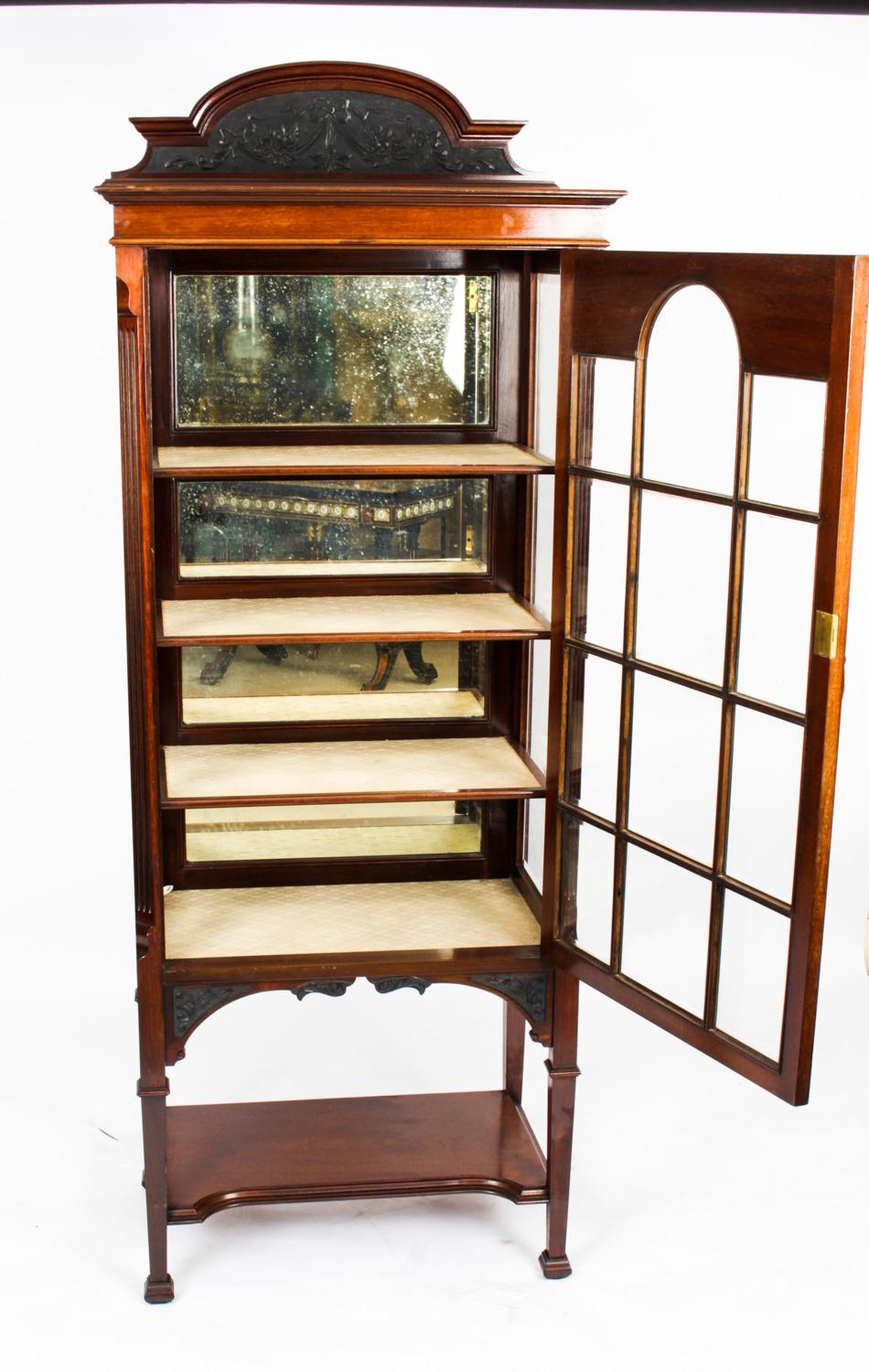 Antique Victorian Vitrine Display Cabinet 19th Century 3