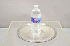 Antique Victorian W B MFG Co Round Silver Plated Serving Plate Dish Platter