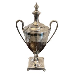 Antique Victorian Walker & Hall Sheffield Silver Plated Tea Urn / Samovar