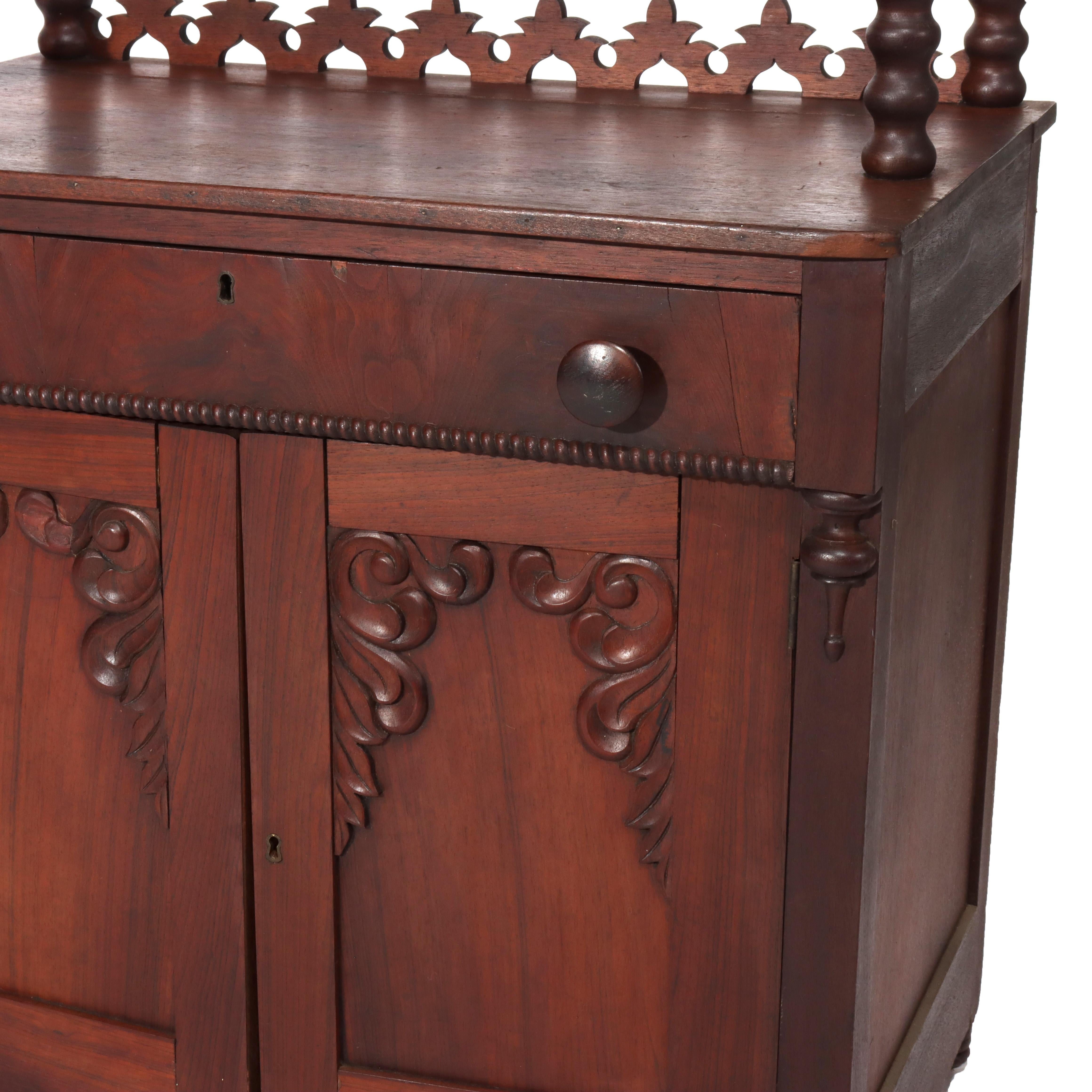 Antique Victorian Walnut 2-Shelf Server Etagere C1880 For Sale 3