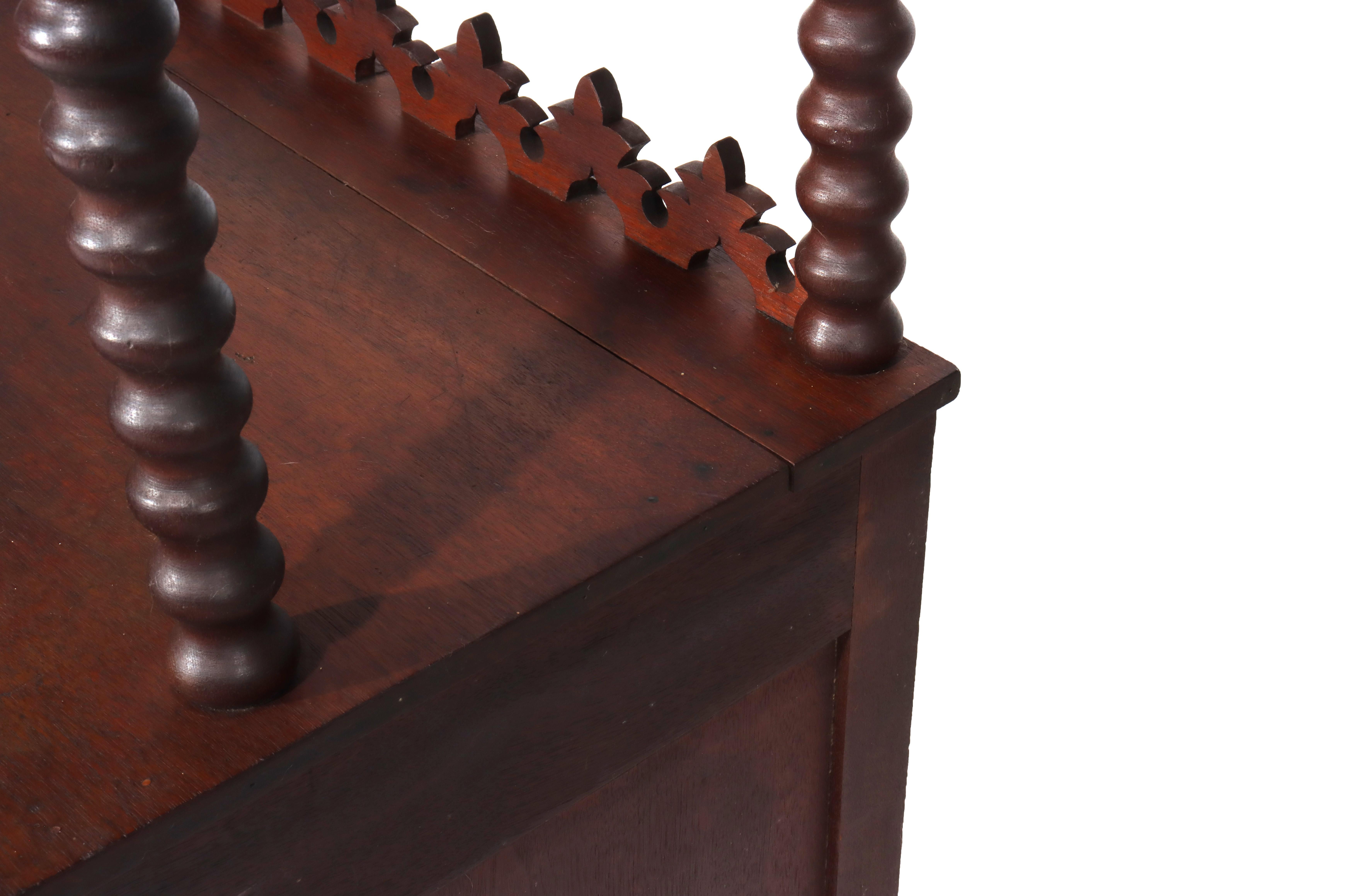 Antique Victorian Walnut 2-Shelf Server Etagere C1880 For Sale 5