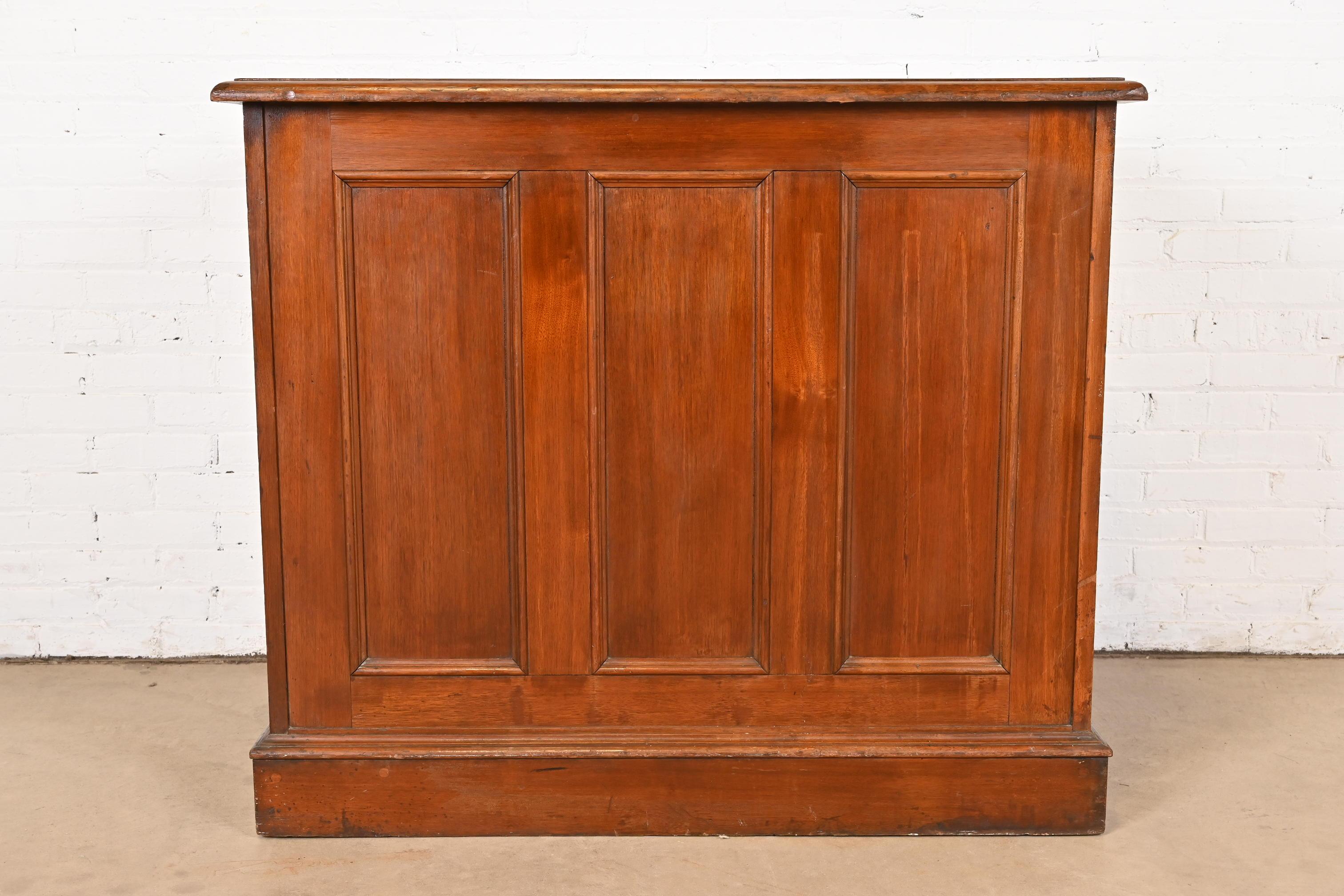 Antique Victorian Walnut Architect's Blueprint Flat File Cabinet 4
