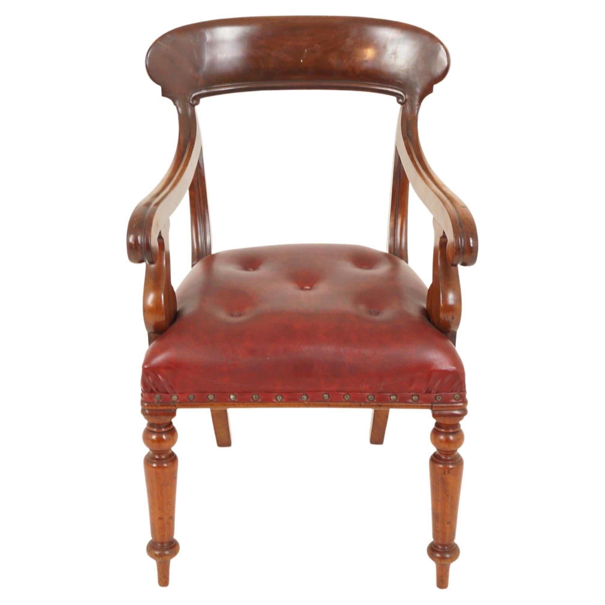 Antique Reclining Library Chair For Sale at 1stDibs