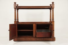 Antique Victorian Walnut Buffet, Sideboard, Server, Scotland 1870