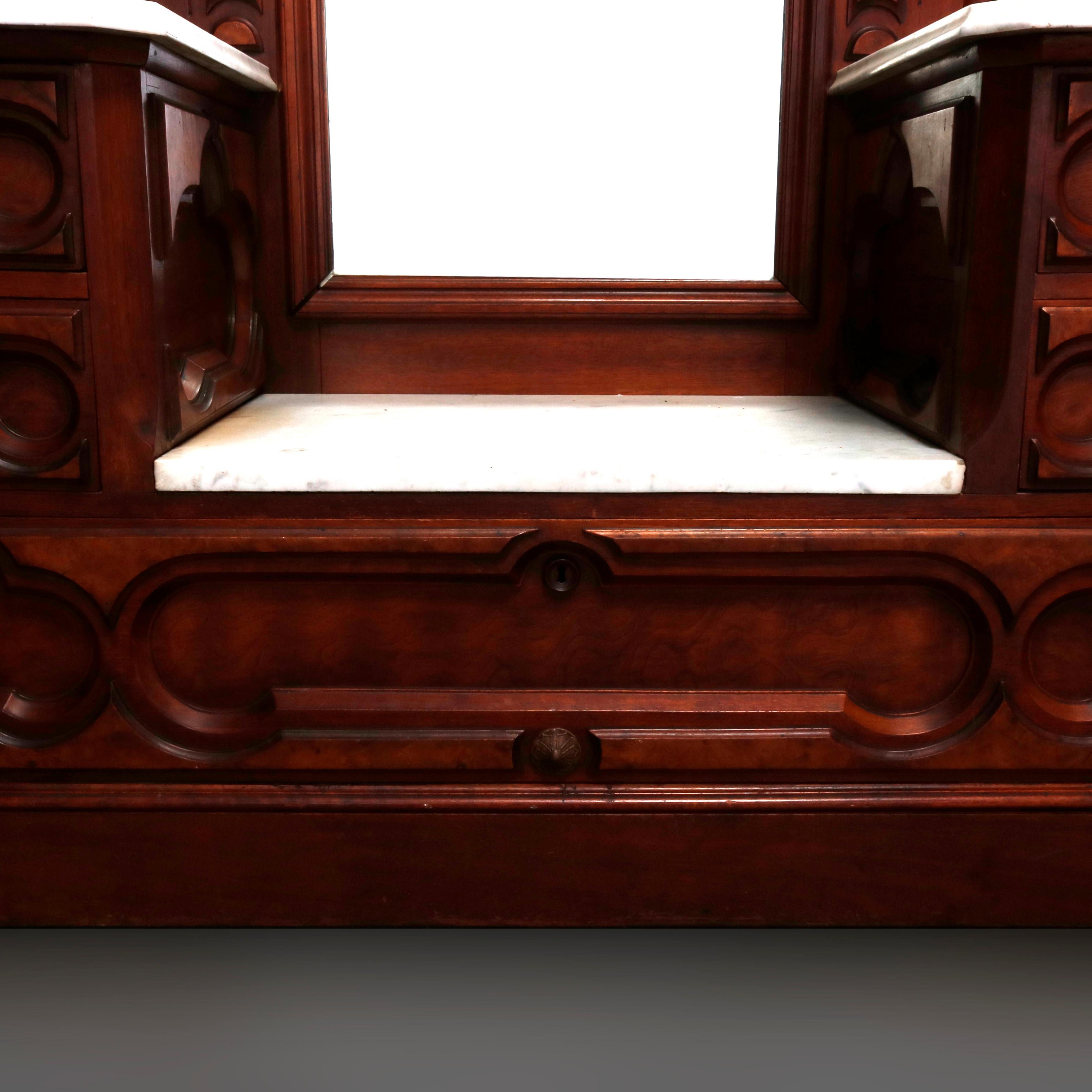 marble top dresser antique