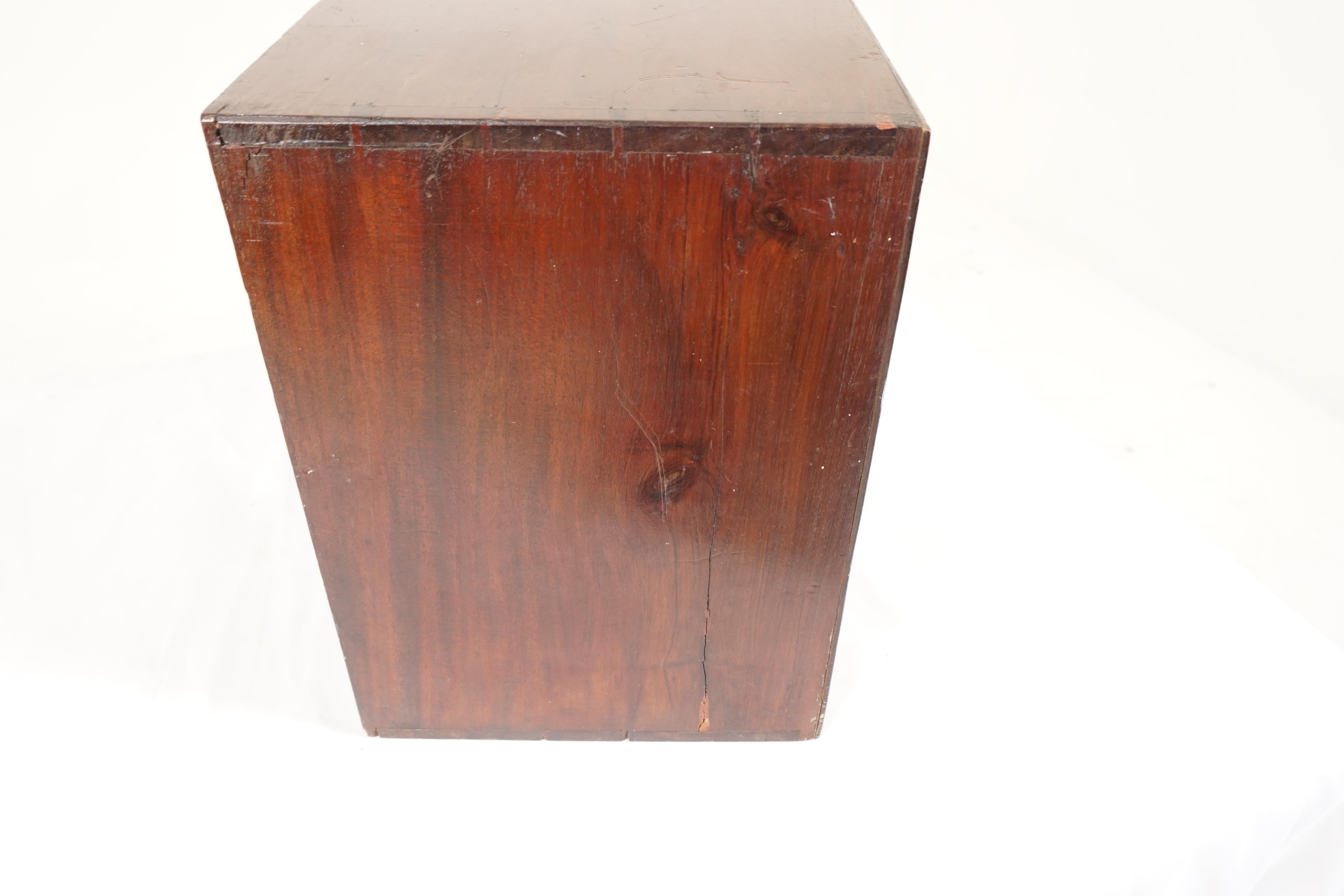 Antique Victorian Walnut Collectors Cabinet, Apothecary, Scotland 1890, B36y 4