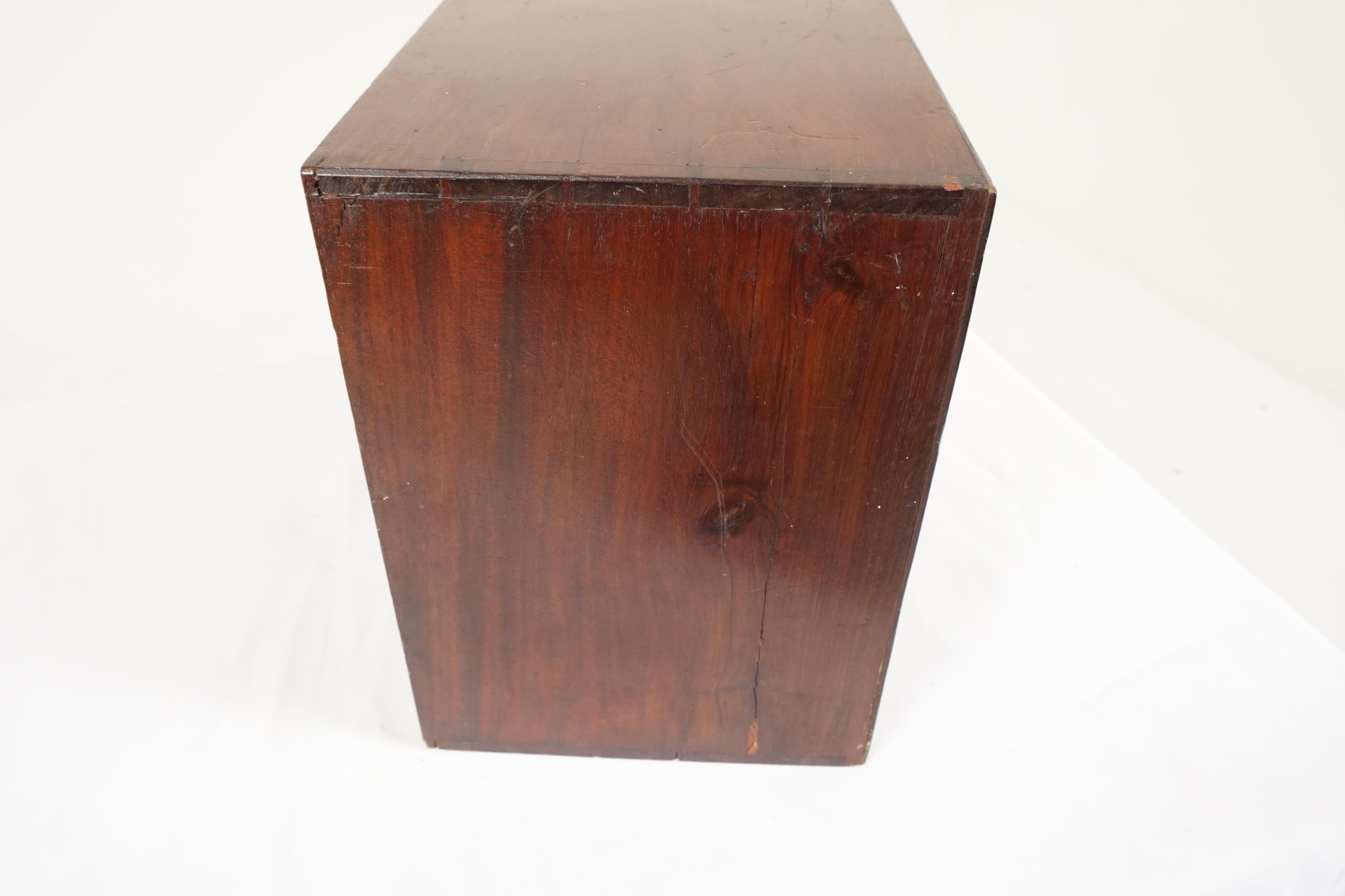 Antique Victorian Walnut Collectors Cabinet, Apothecary, Scotland 1890, B36y 5