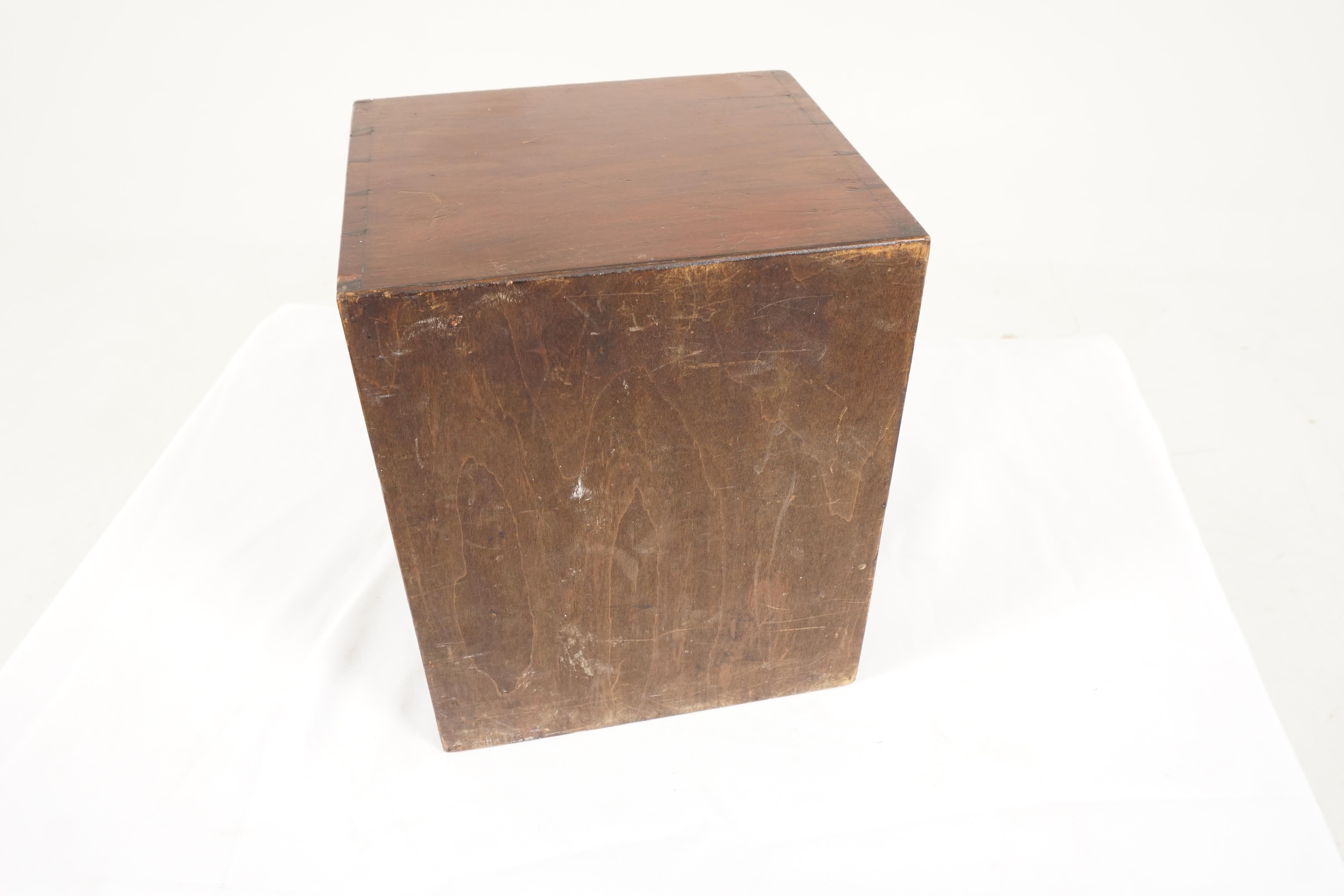 Antique Victorian Walnut Collectors Cabinet, Apothecary, Scotland 1890, B36y 3