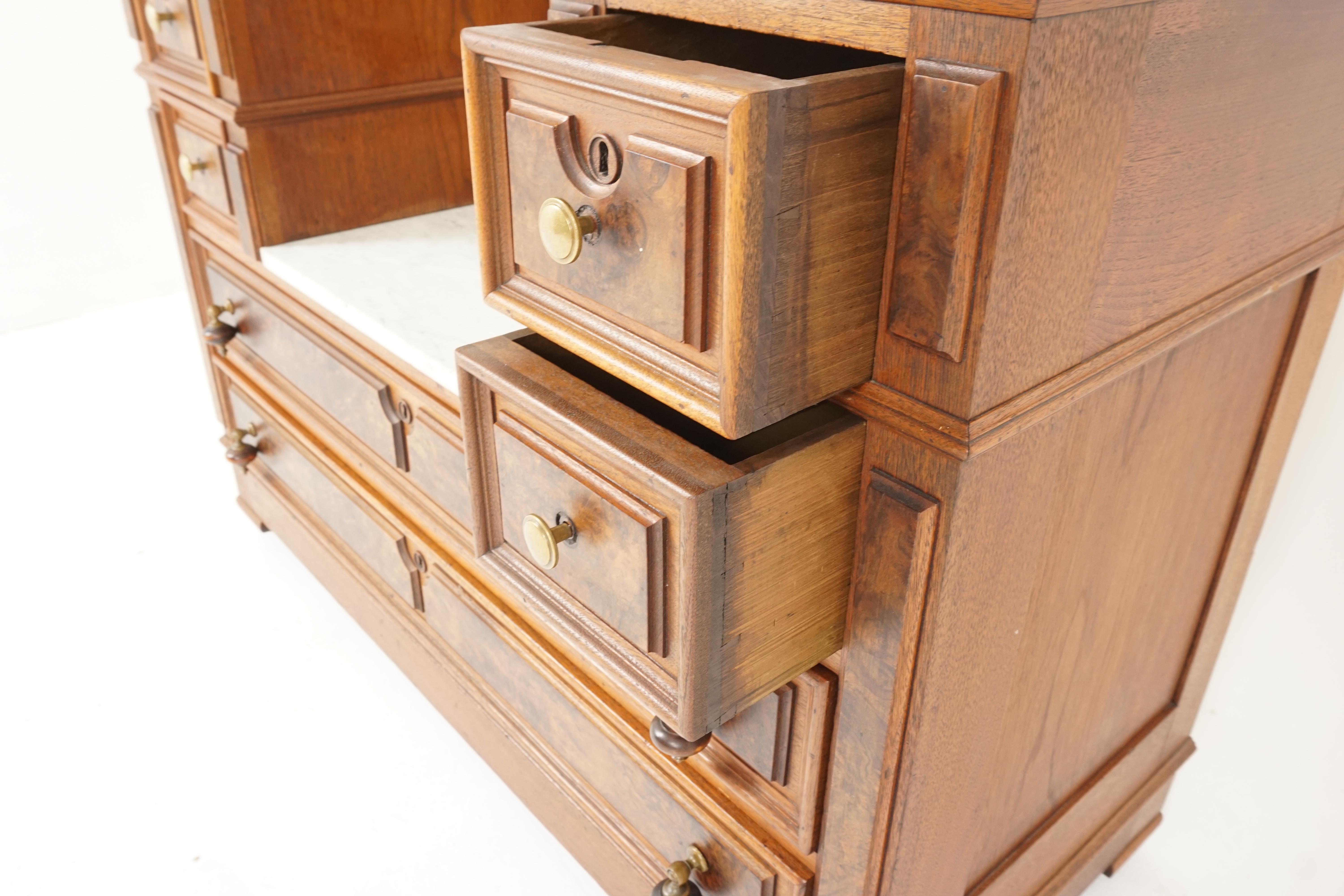 vintage dresser with marble top