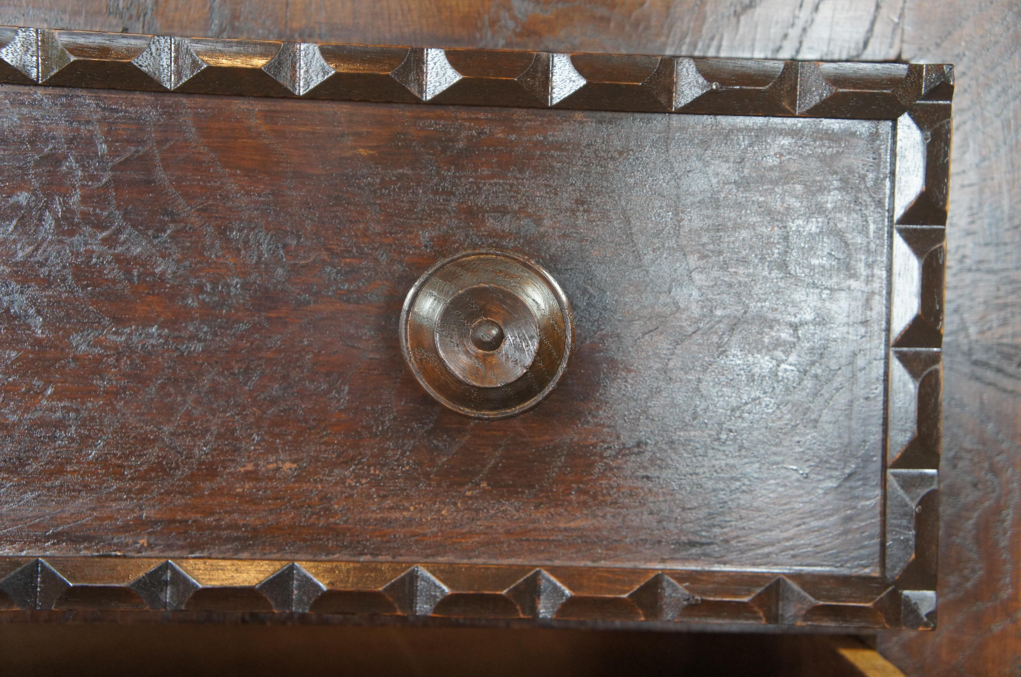 Antique Victorian Walnut Dresser & Wishbone Swivel Mirror Glovebox Chest In Good Condition In Dayton, OH
