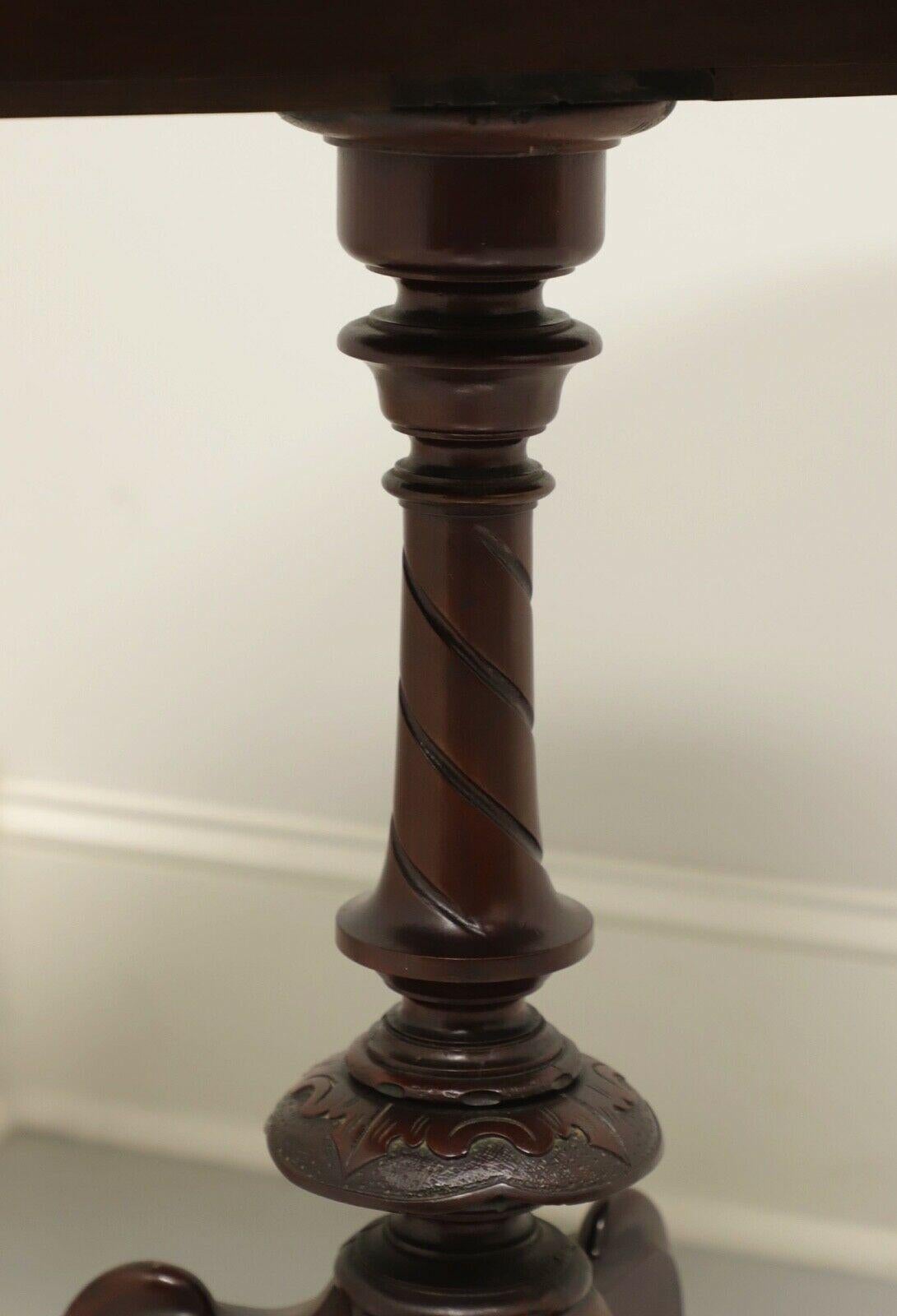 19th Century Antique Victorian Walnut Drop Leaf Rotating Game Table